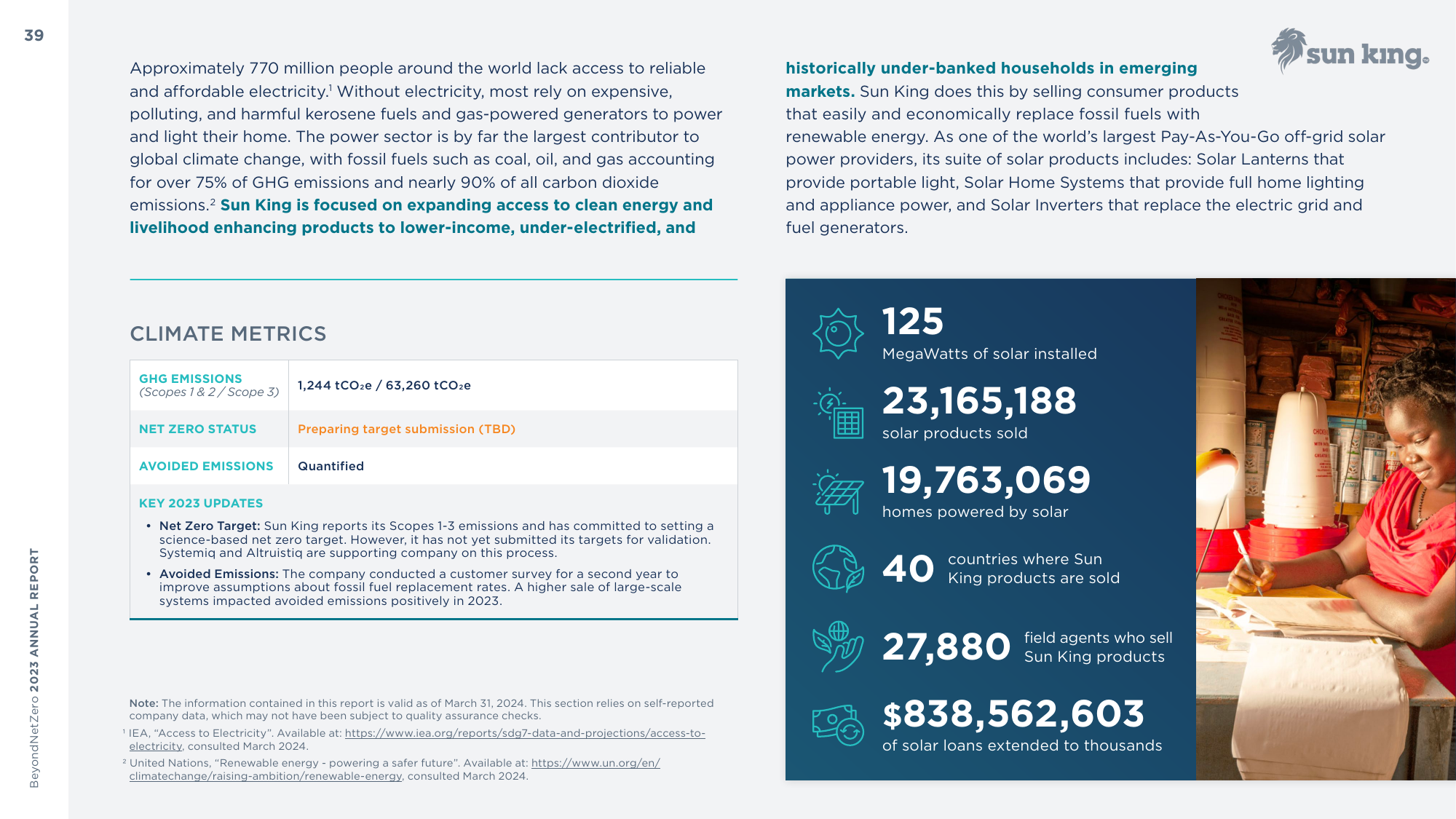 Emissions data extracted from page 39