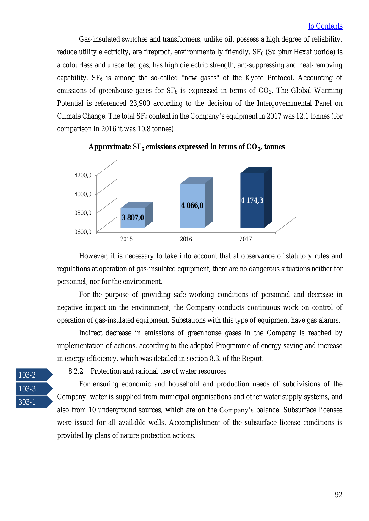 Emissions data extracted from page 92