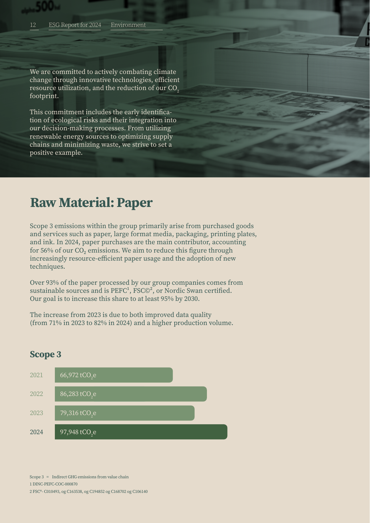 Emissions data extracted from page 12