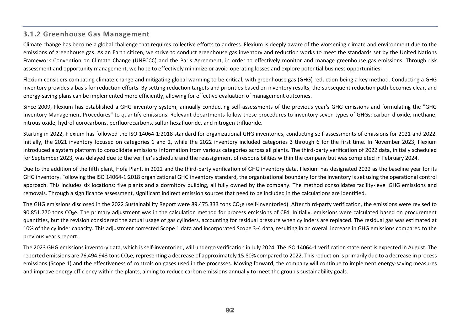 Emissions data extracted from page 93