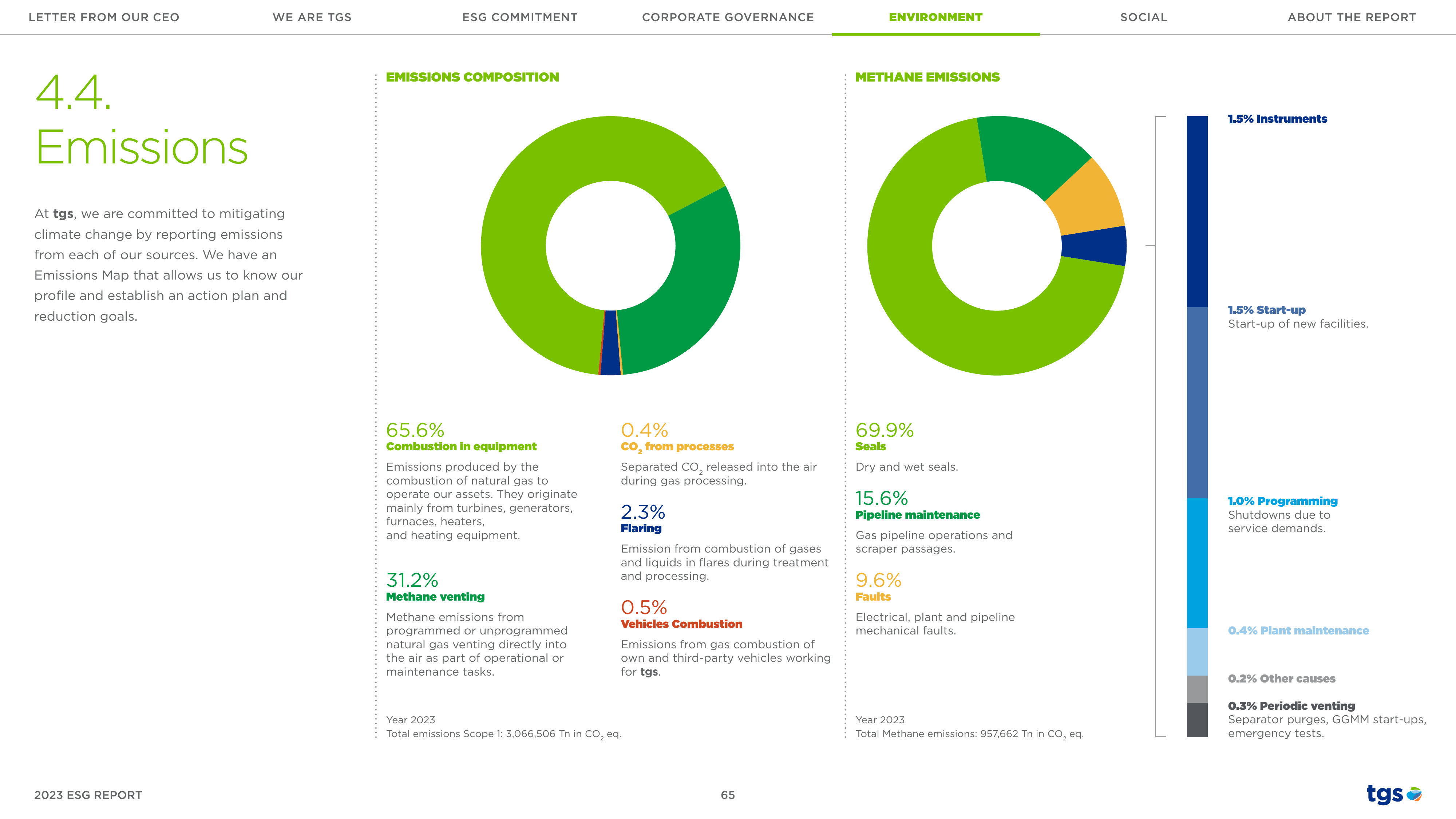 Emissions data extracted from page 65