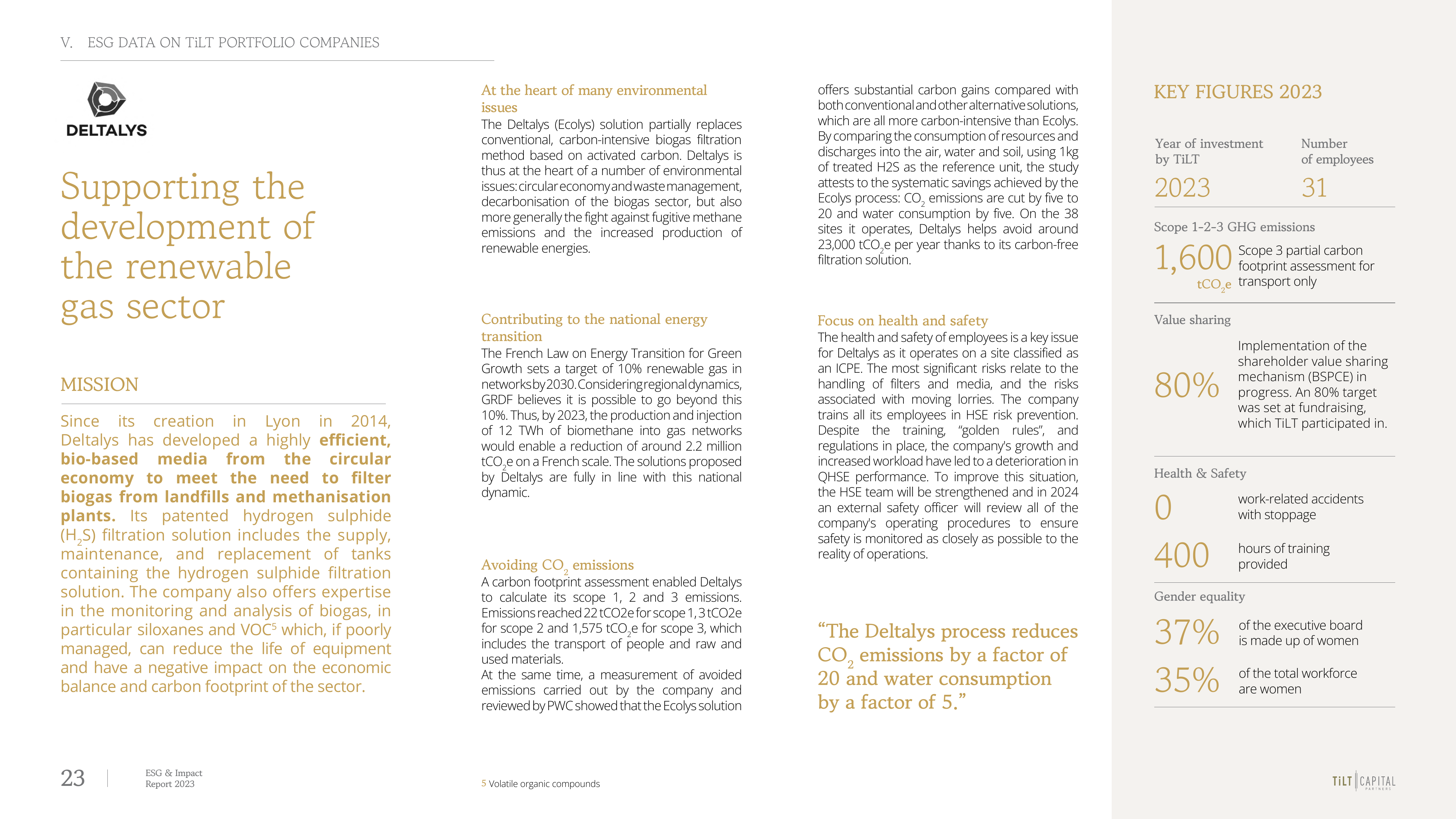 Emissions data extracted from page 23