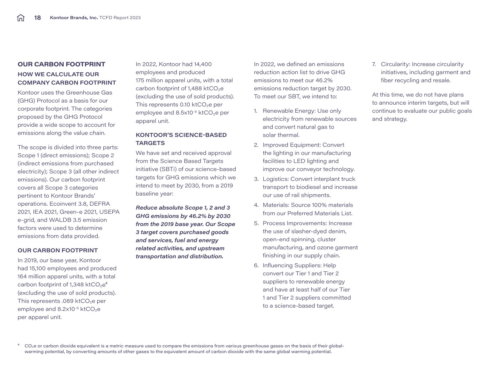 Emissions data extracted from page 18