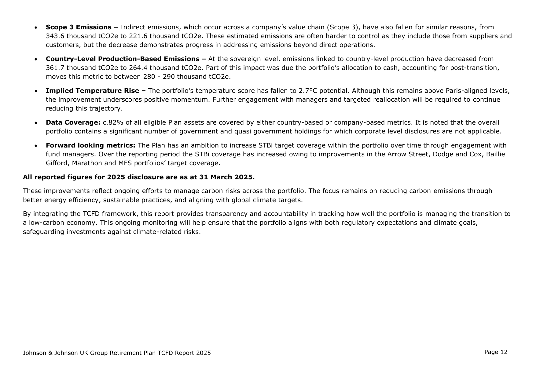 Emissions data extracted from page 12