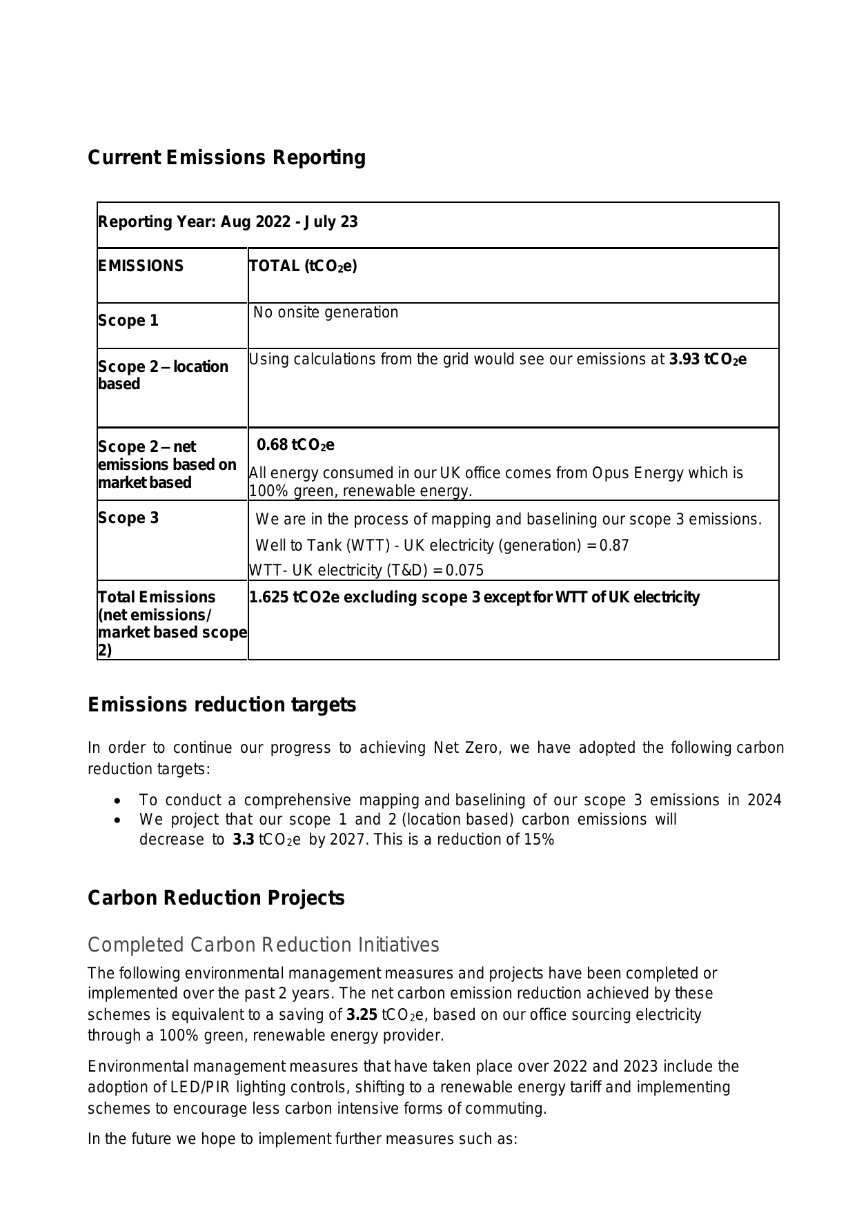 Emissions data extracted from page 2
