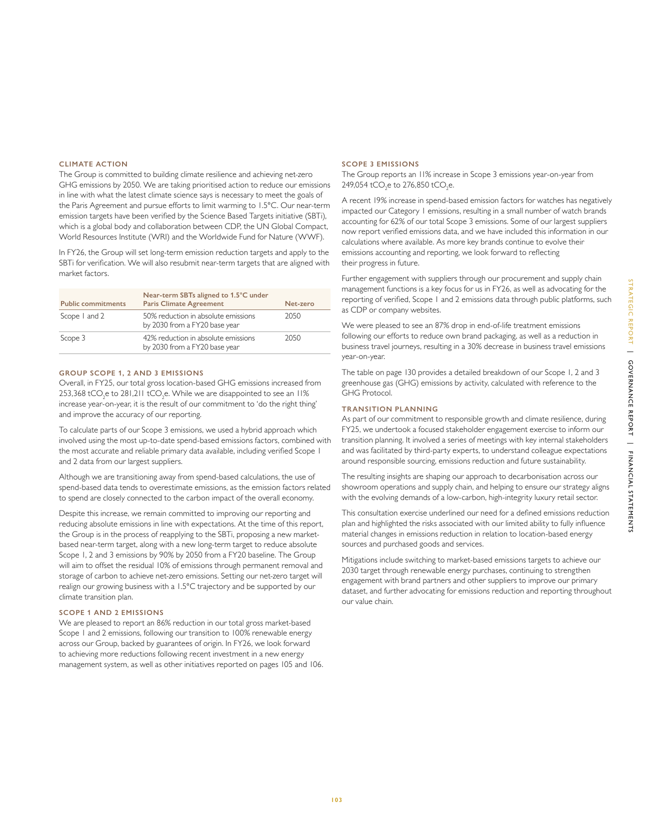 Emissions data extracted from page 105