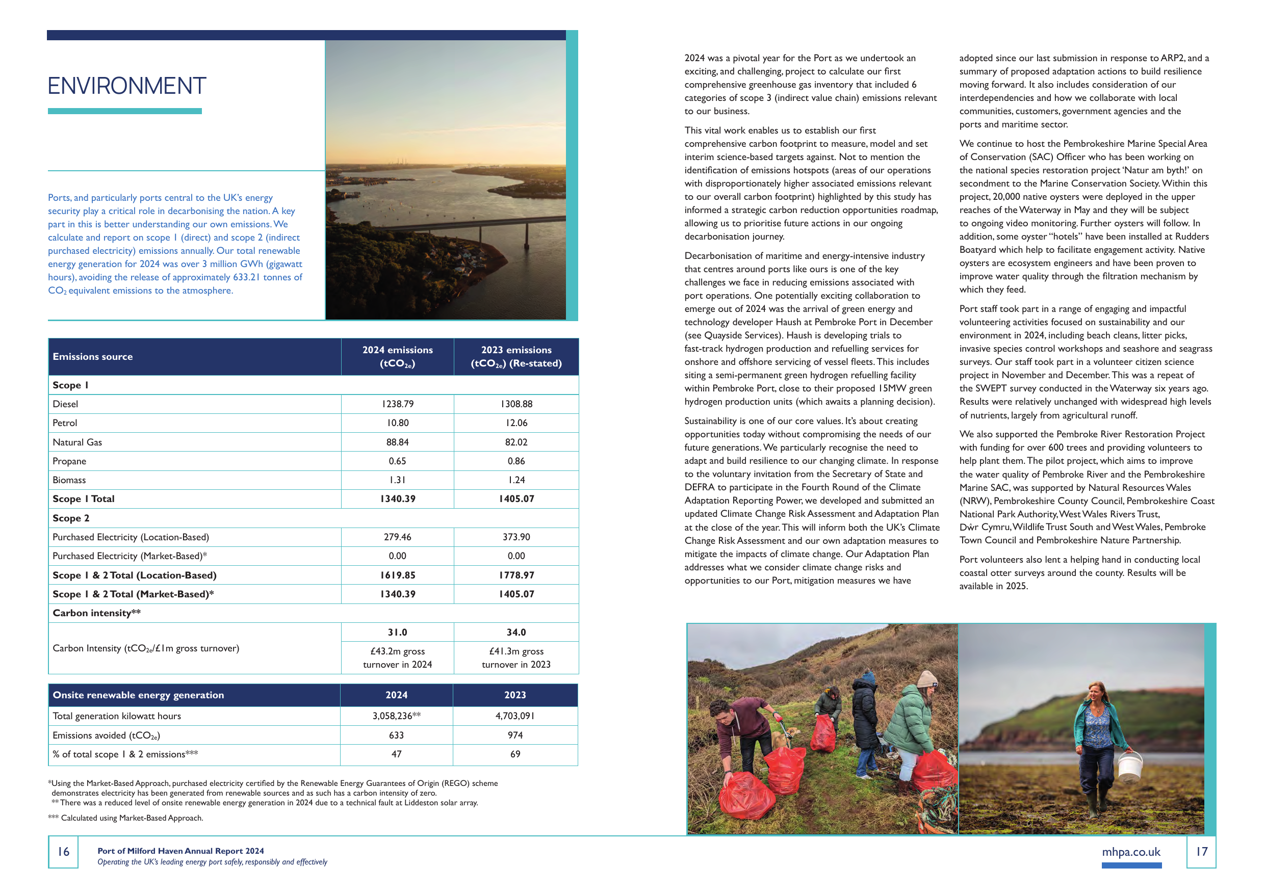 Emissions data extracted from page 9