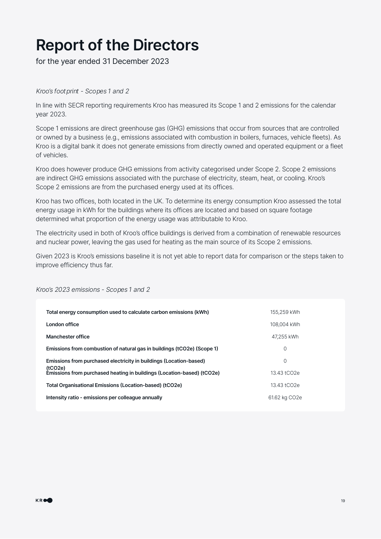 Emissions data extracted from page 19