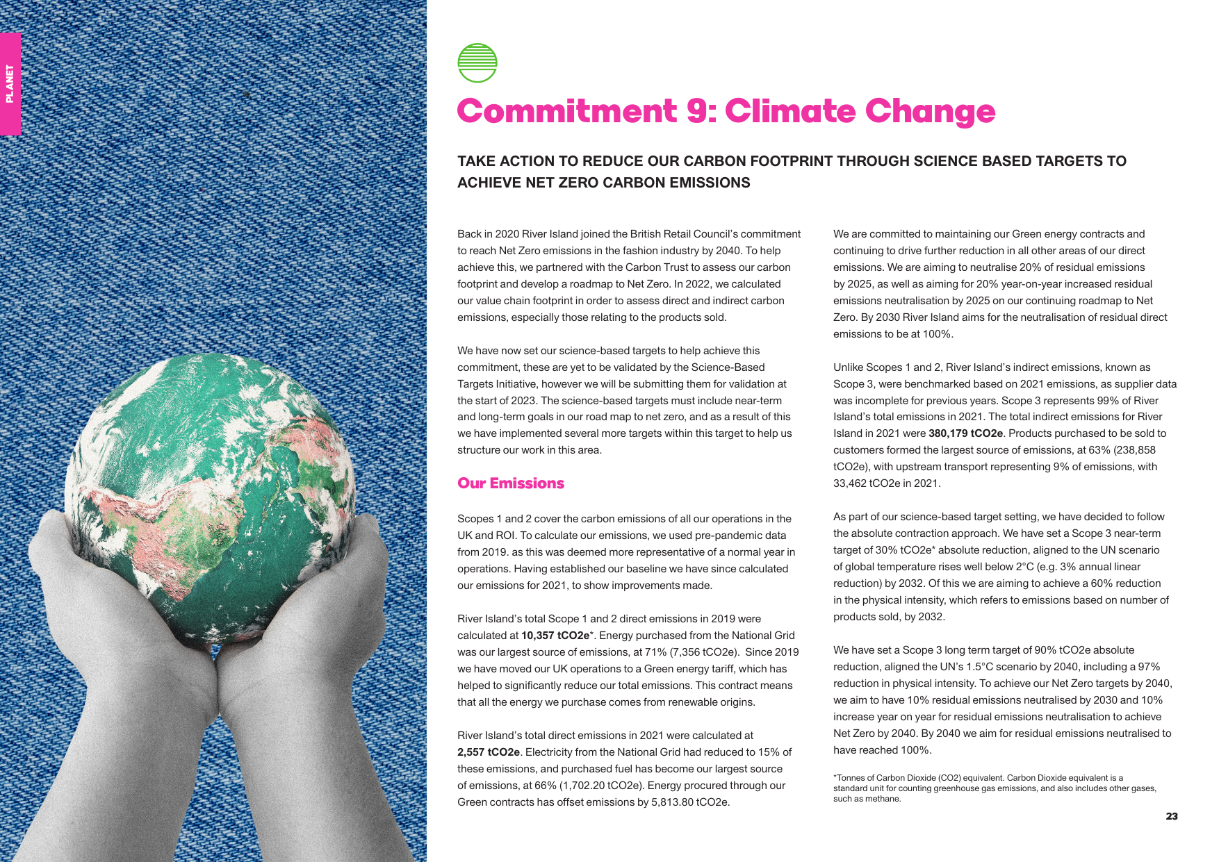 Emissions data extracted from page 23