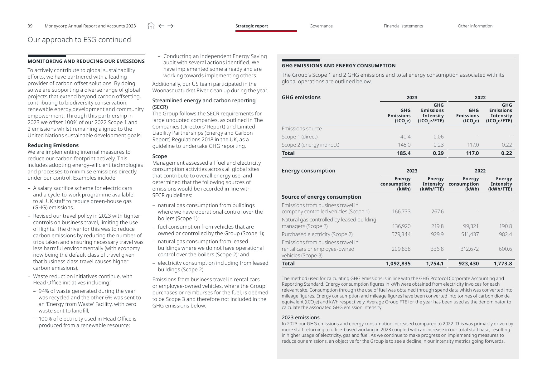 Emissions data extracted from page 41