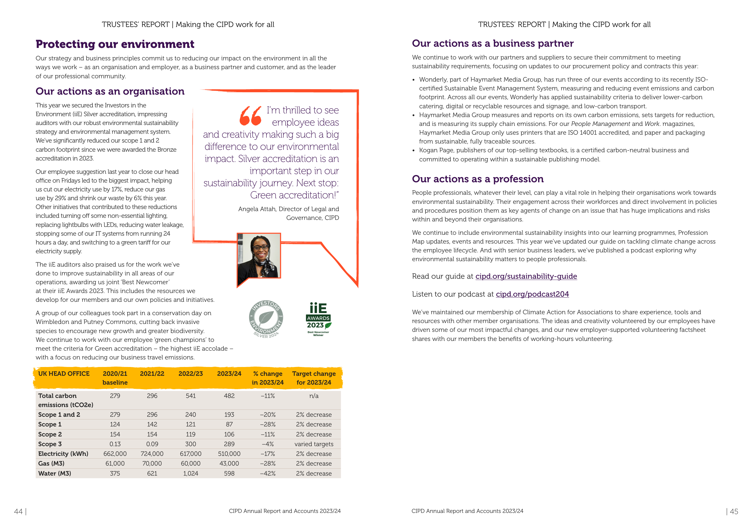 Emissions data extracted from page 23