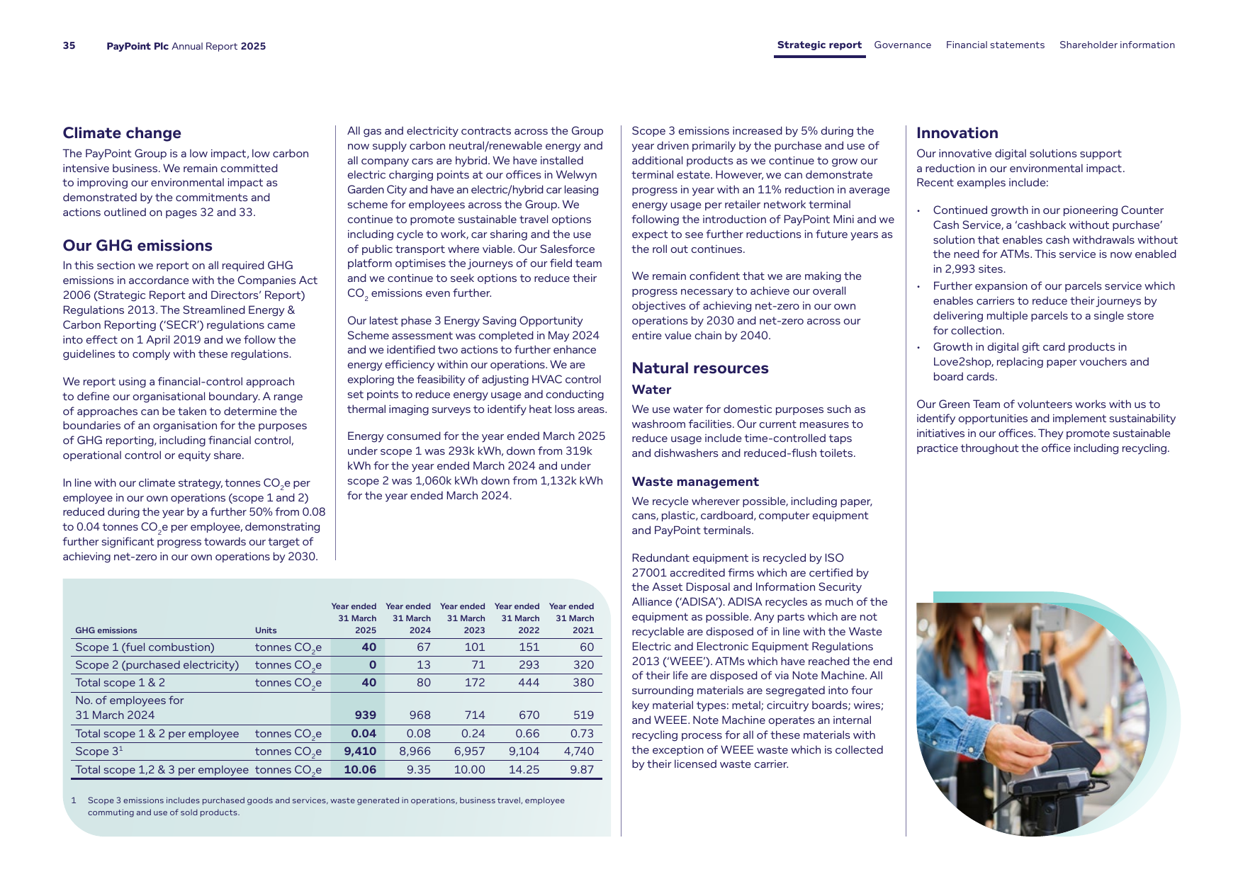 Emissions data extracted from page 37