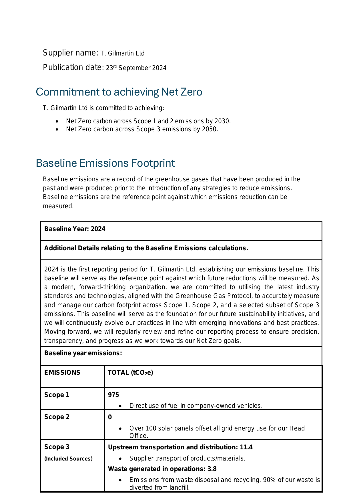Emissions data extracted from page 1