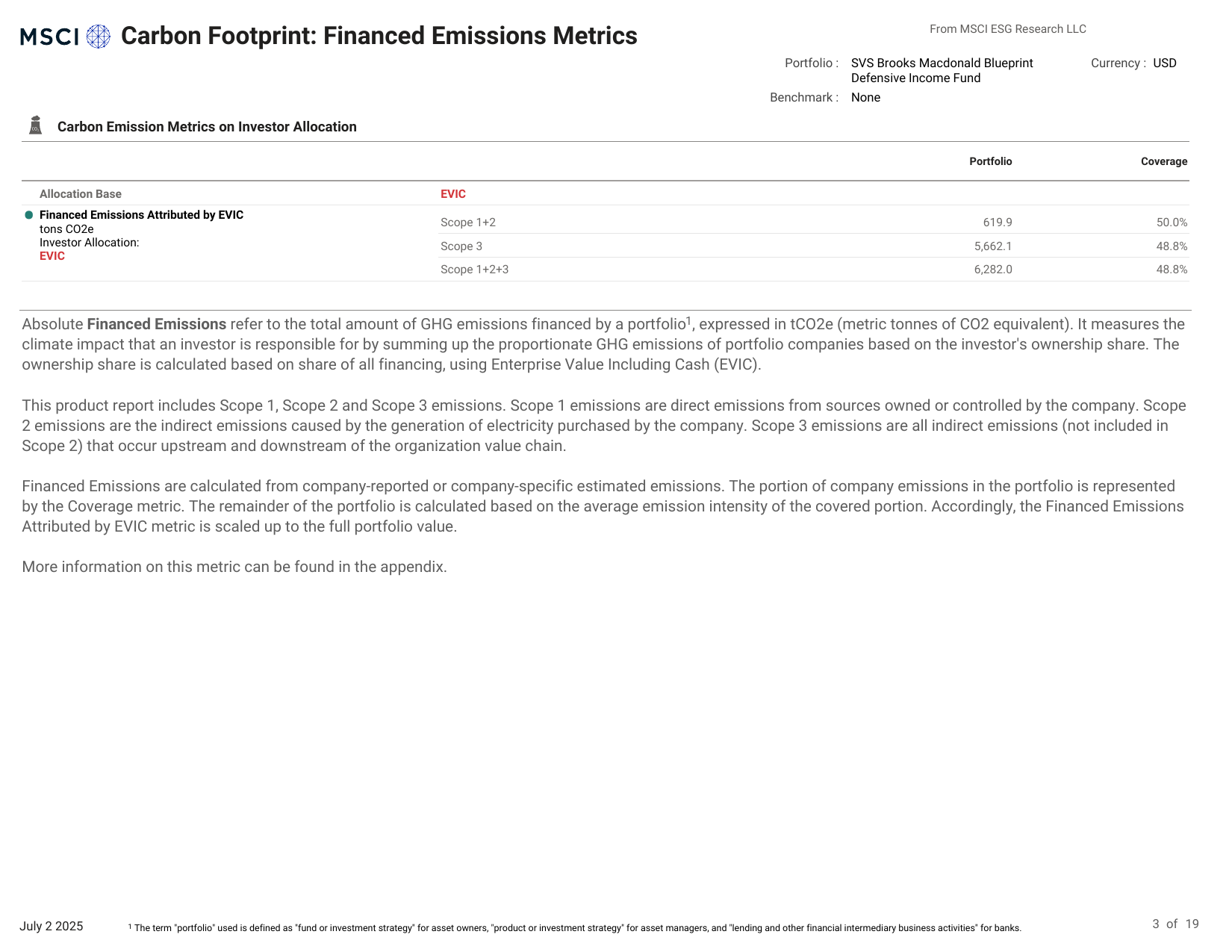 Emissions data extracted from page 3