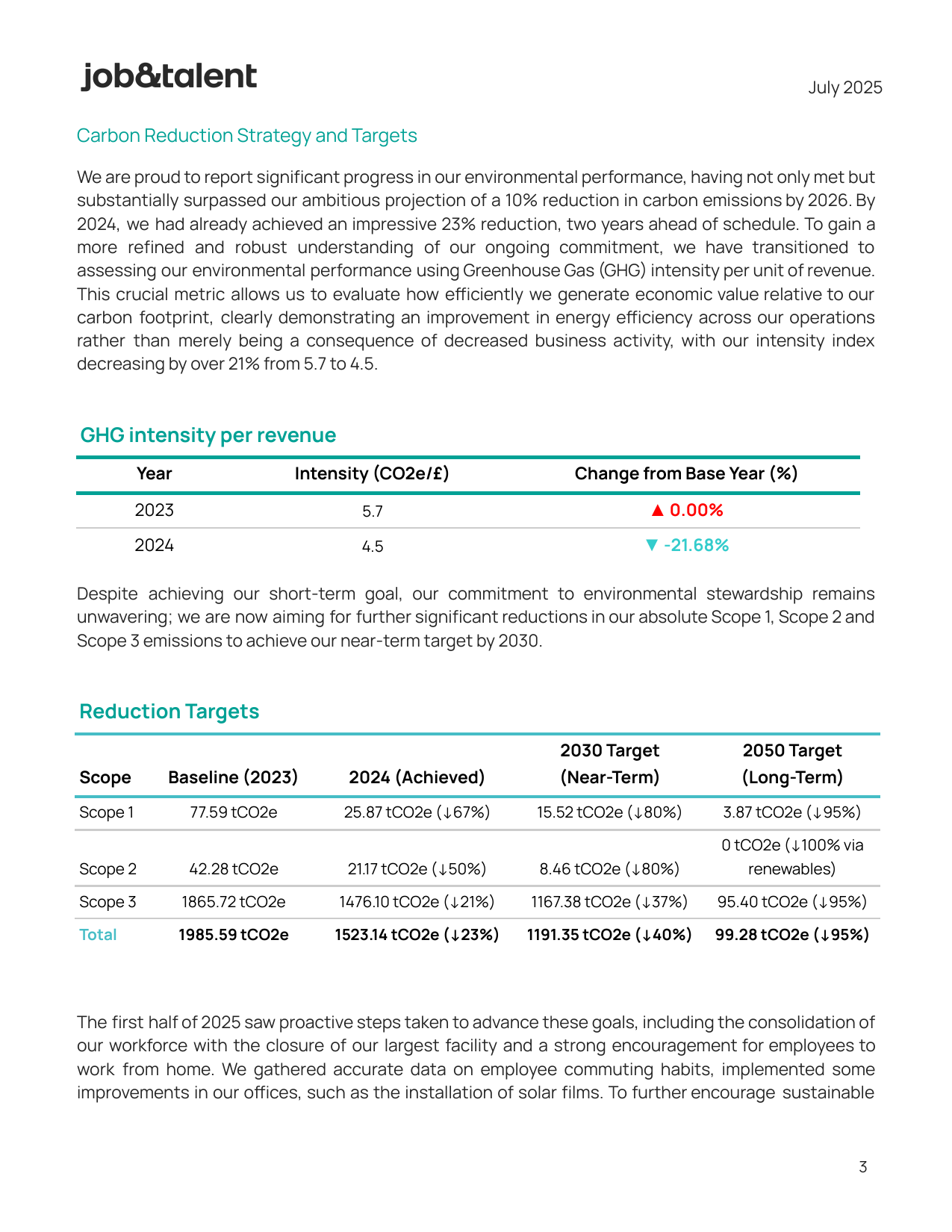 Emissions data extracted from page 3