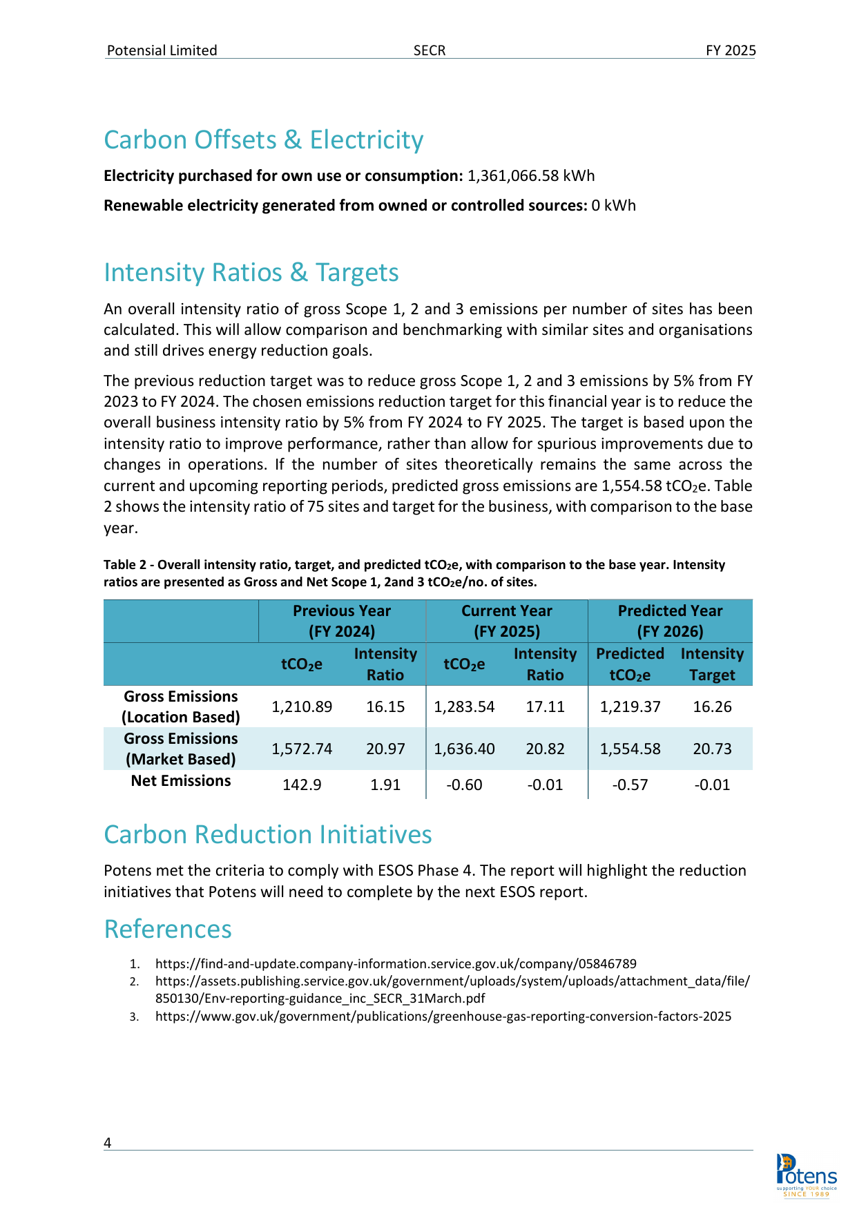 Emissions data extracted from page 5