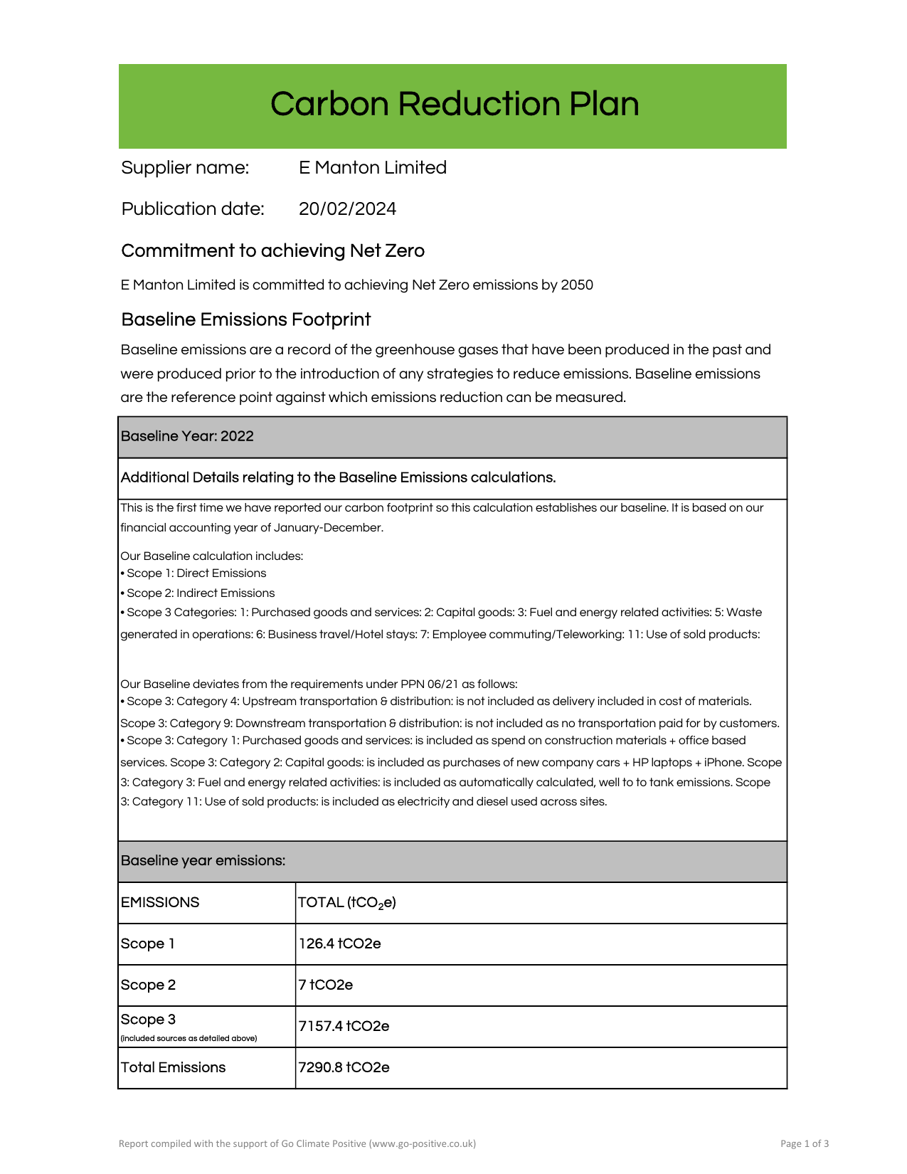 Emissions data extracted from page 1