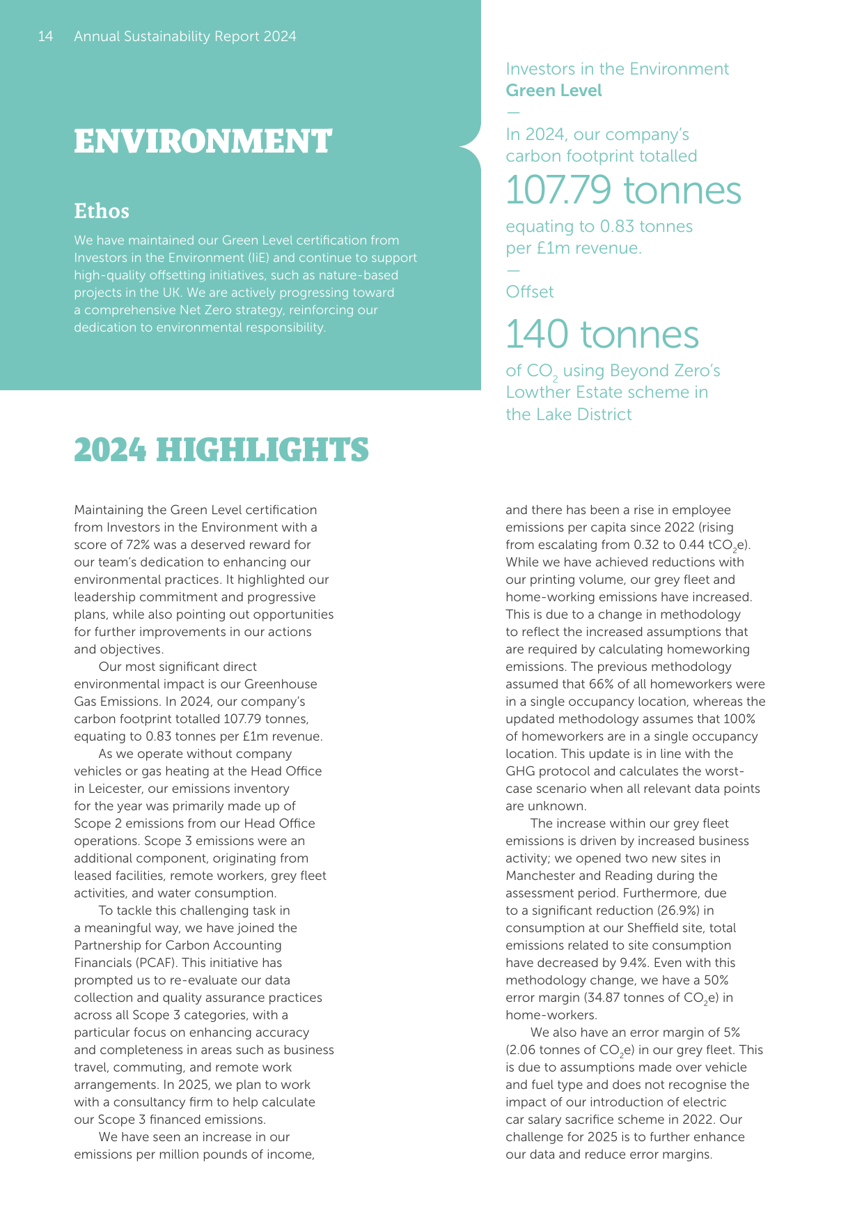 Emissions data extracted from page 14