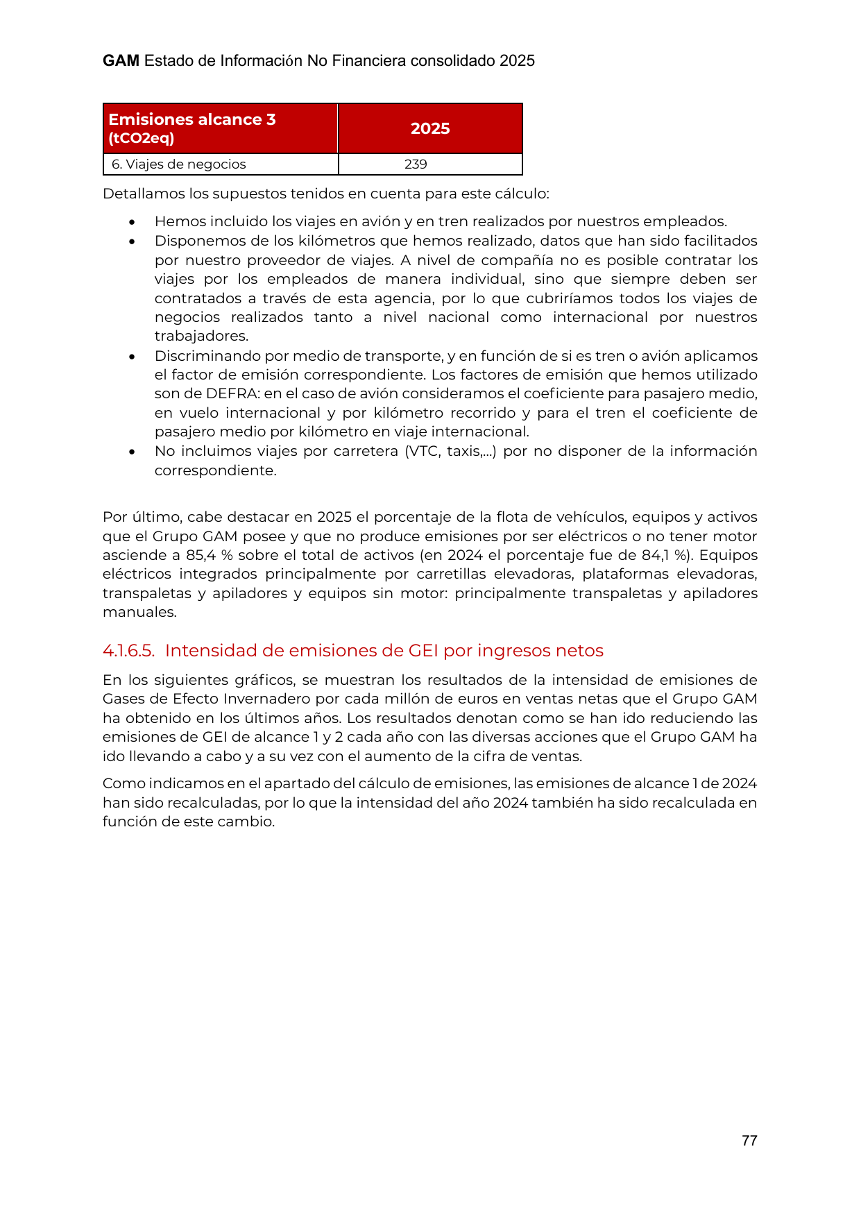 Emissions data extracted from page 77