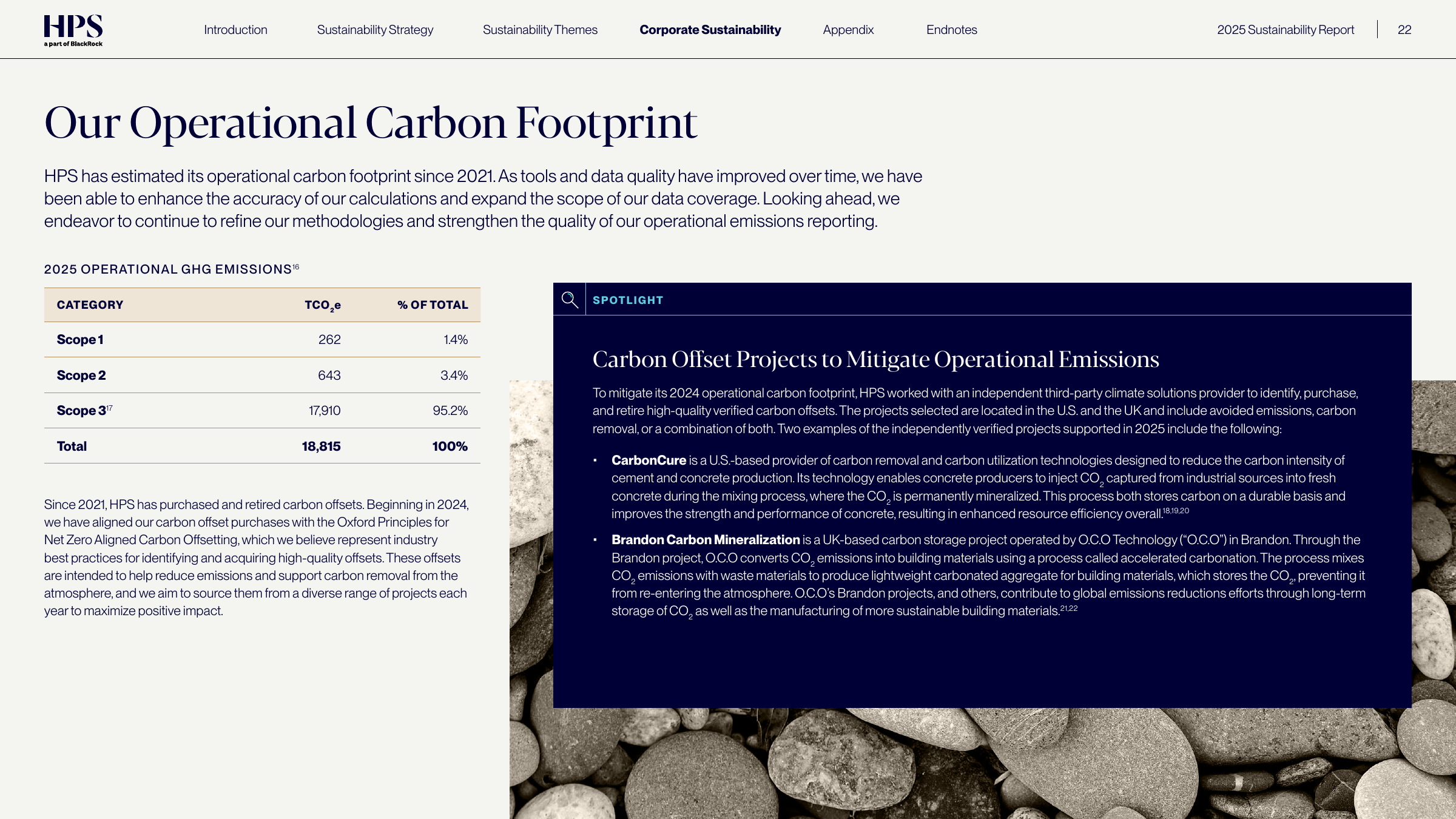 Emissions data extracted from page 22