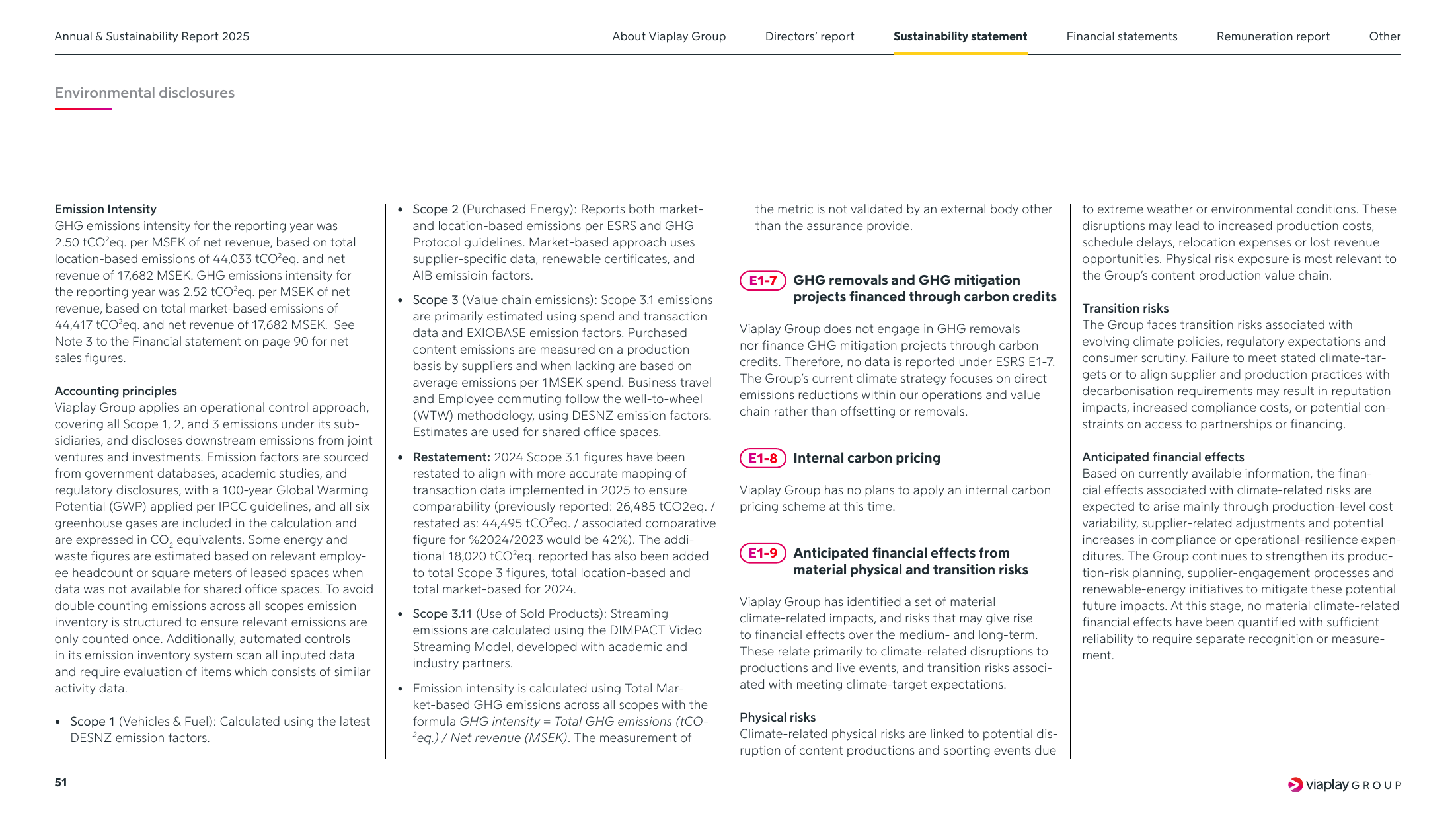 Emissions data extracted from page 51