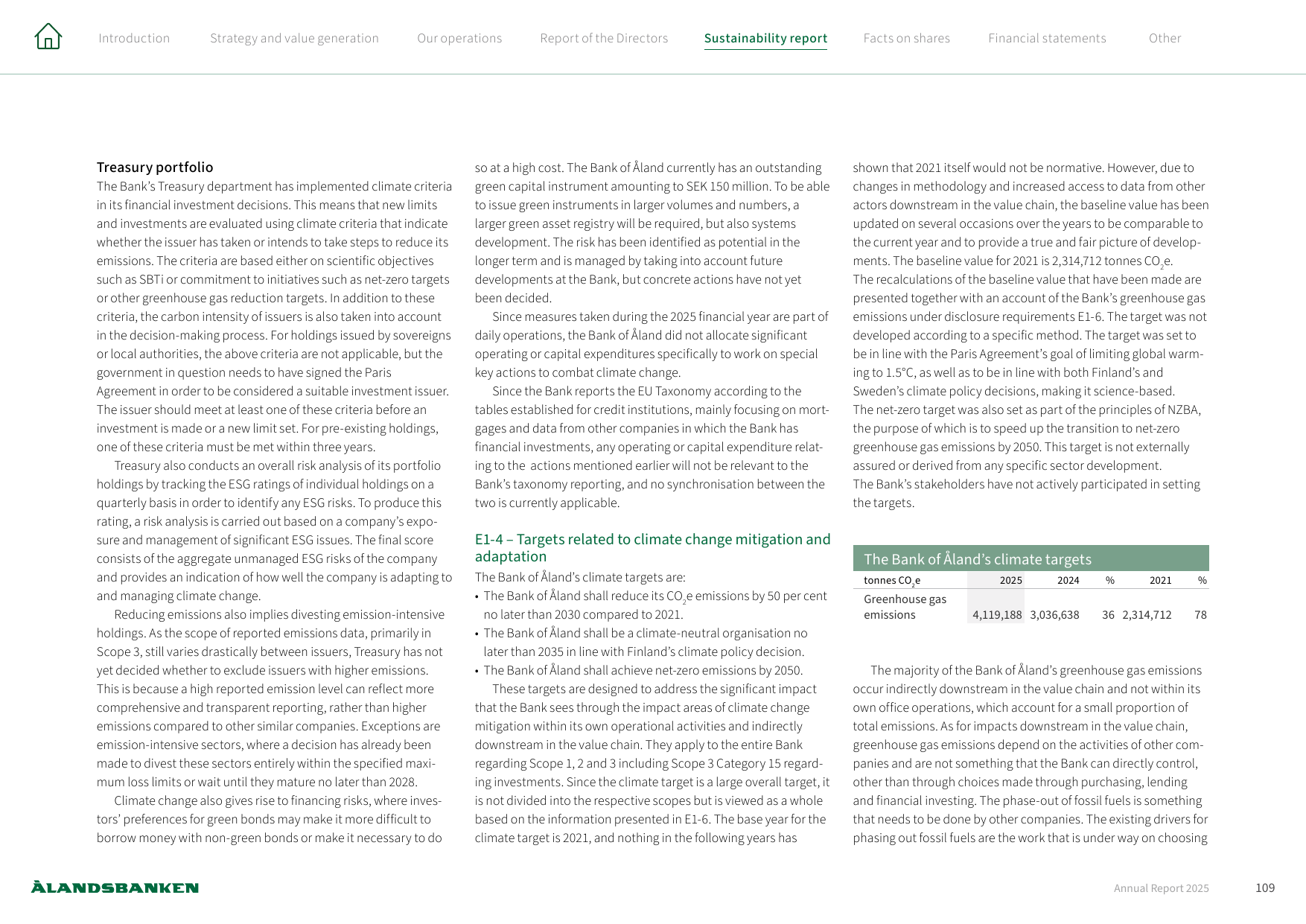 Emissions data extracted from page 109