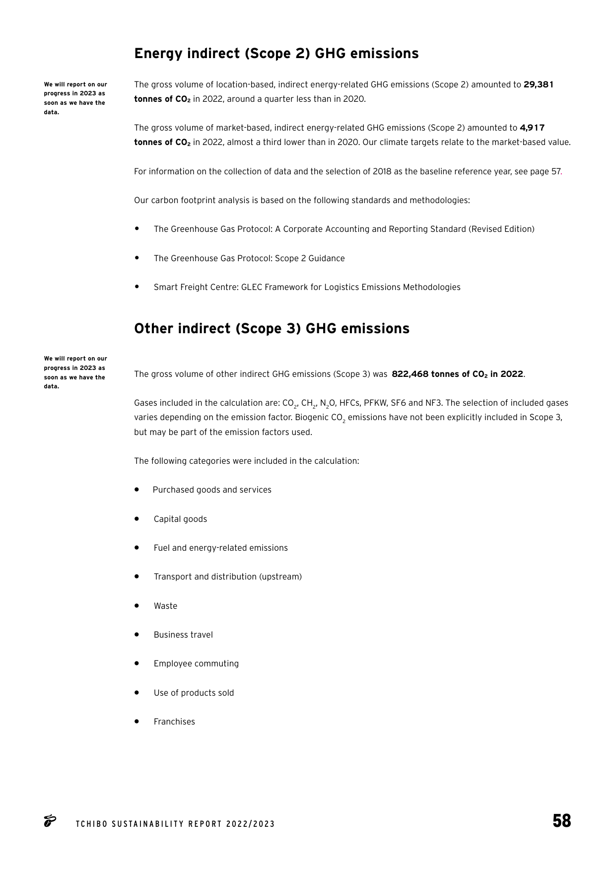 Emissions data extracted from page 58