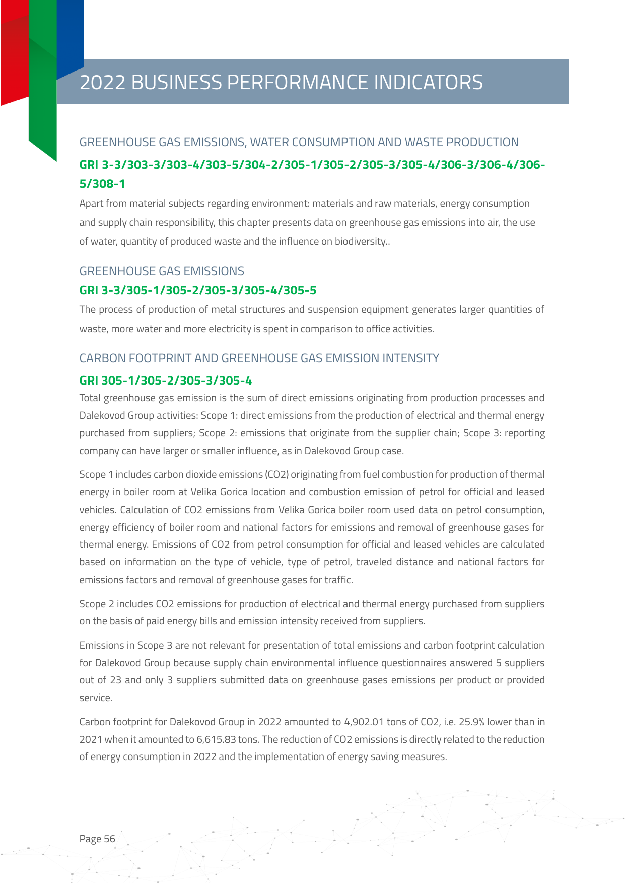 Emissions data extracted from page 62