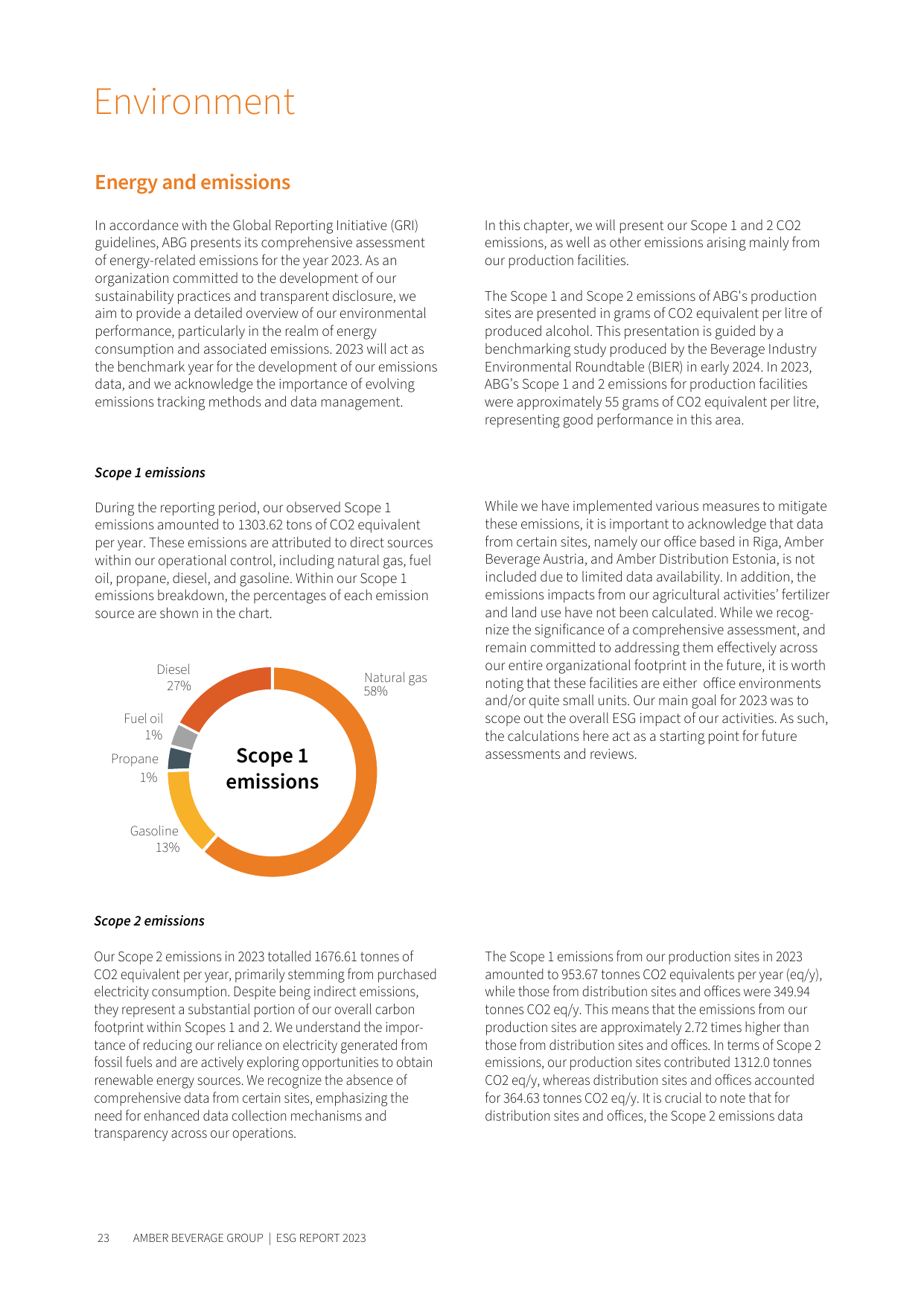 Emissions data extracted from page 23