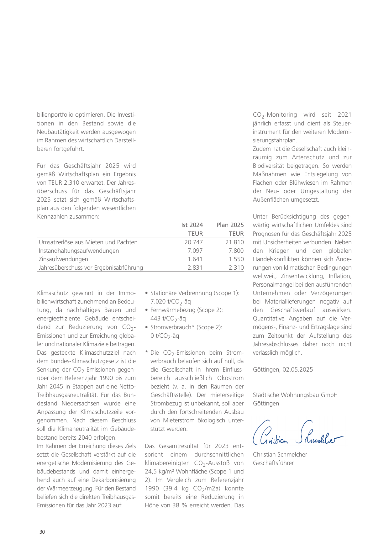 Emissions data extracted from page 30