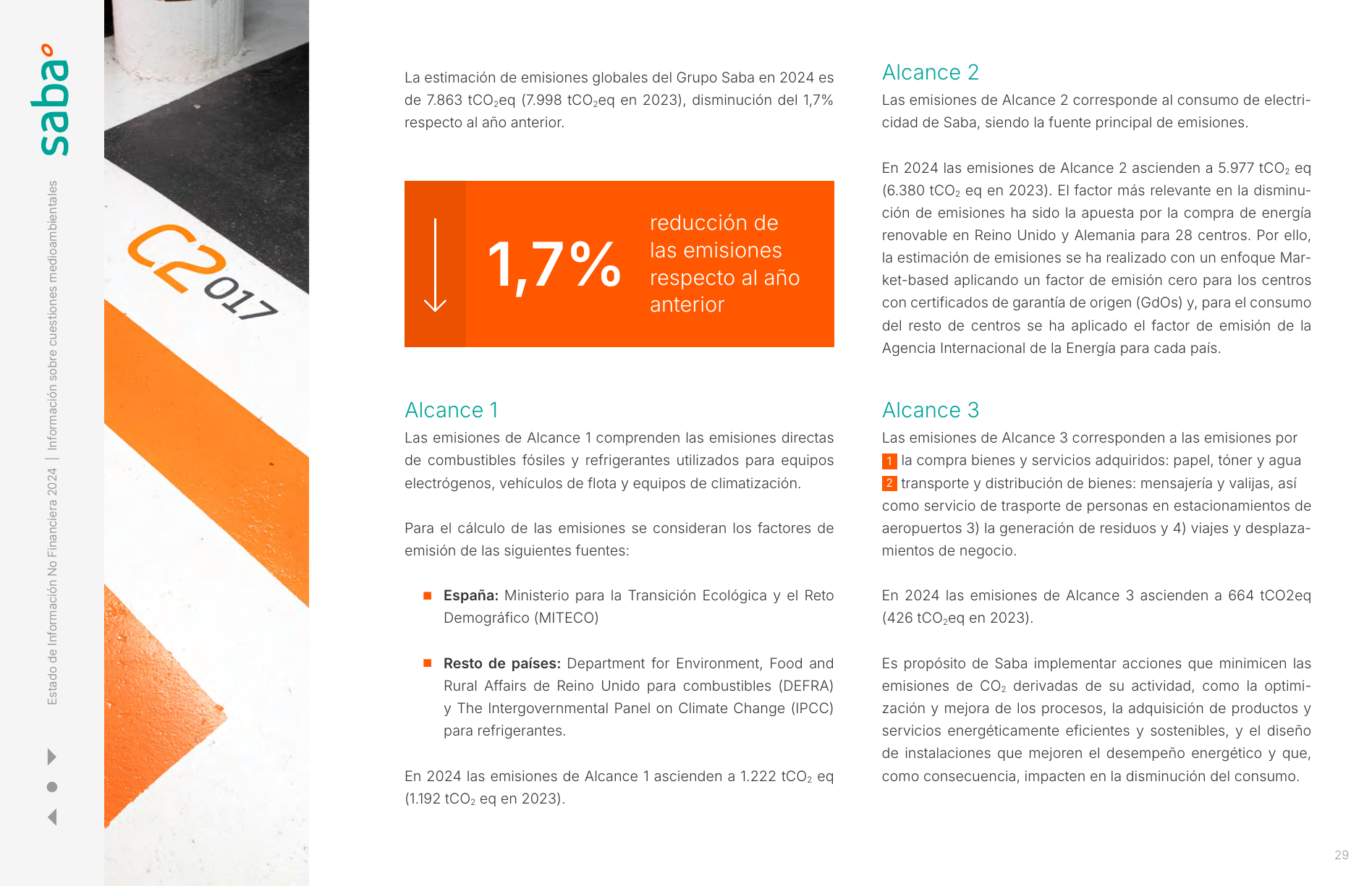 Emissions data extracted from page 29
