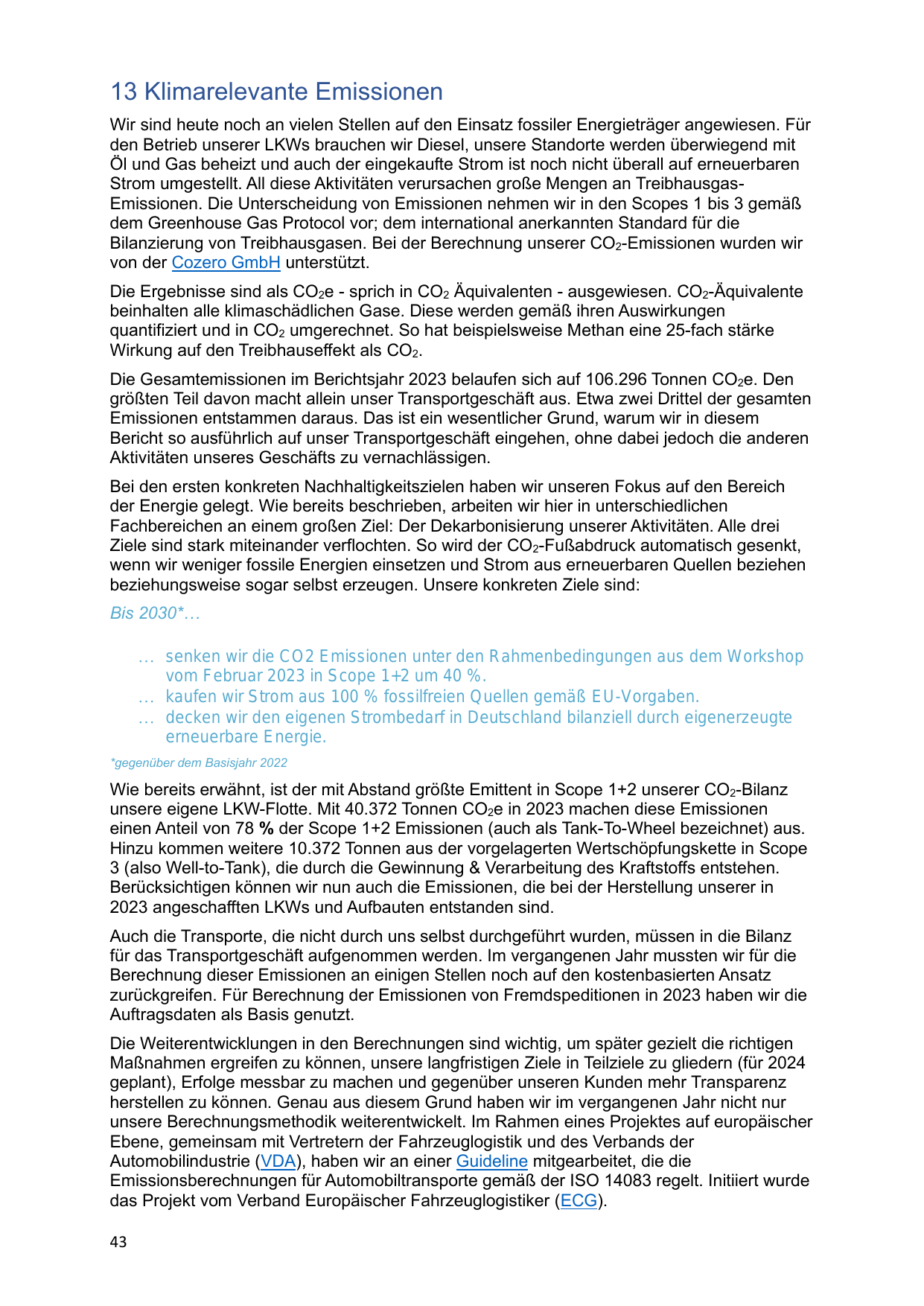 Emissions data extracted from page 43