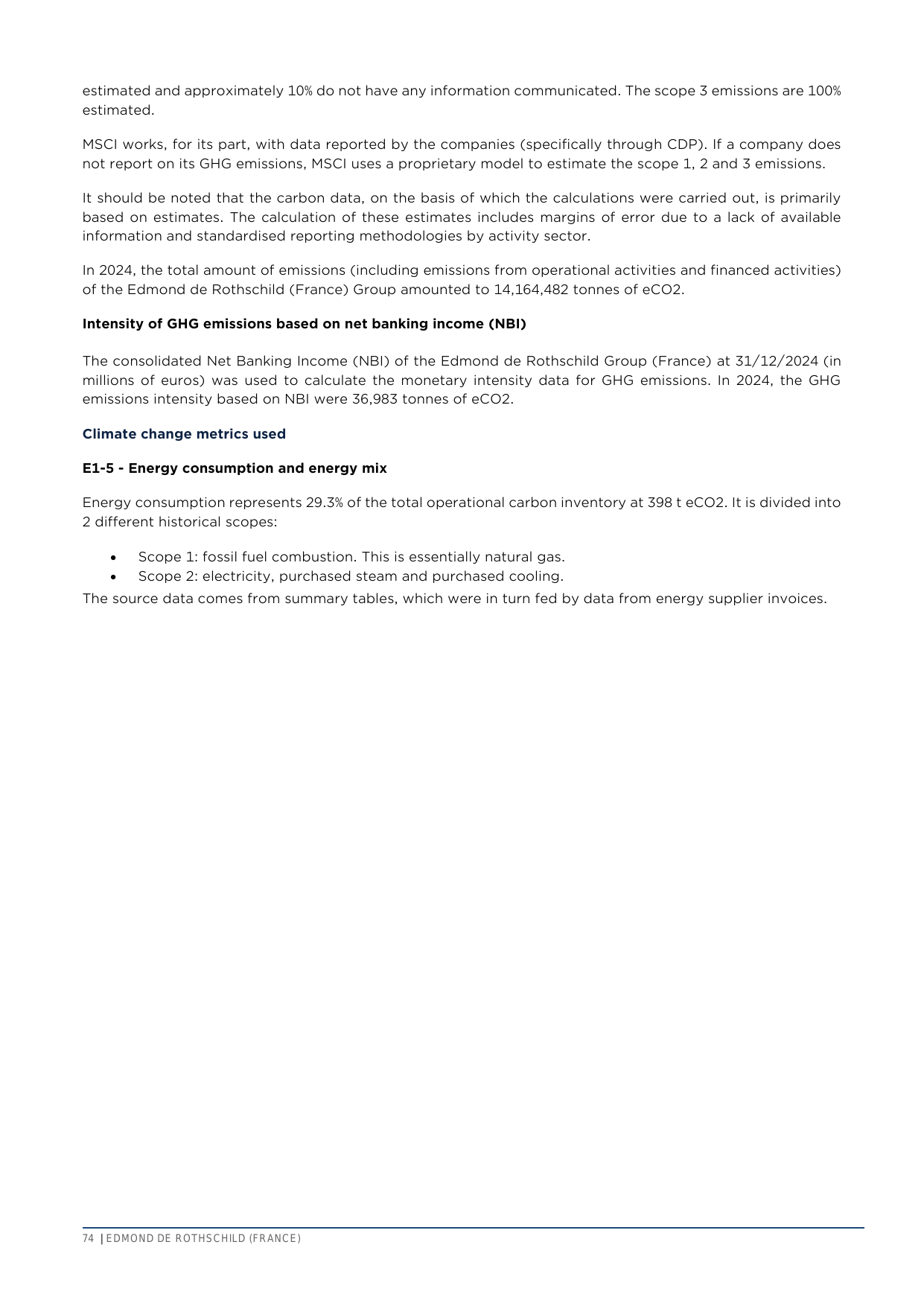 Emissions data extracted from page 74