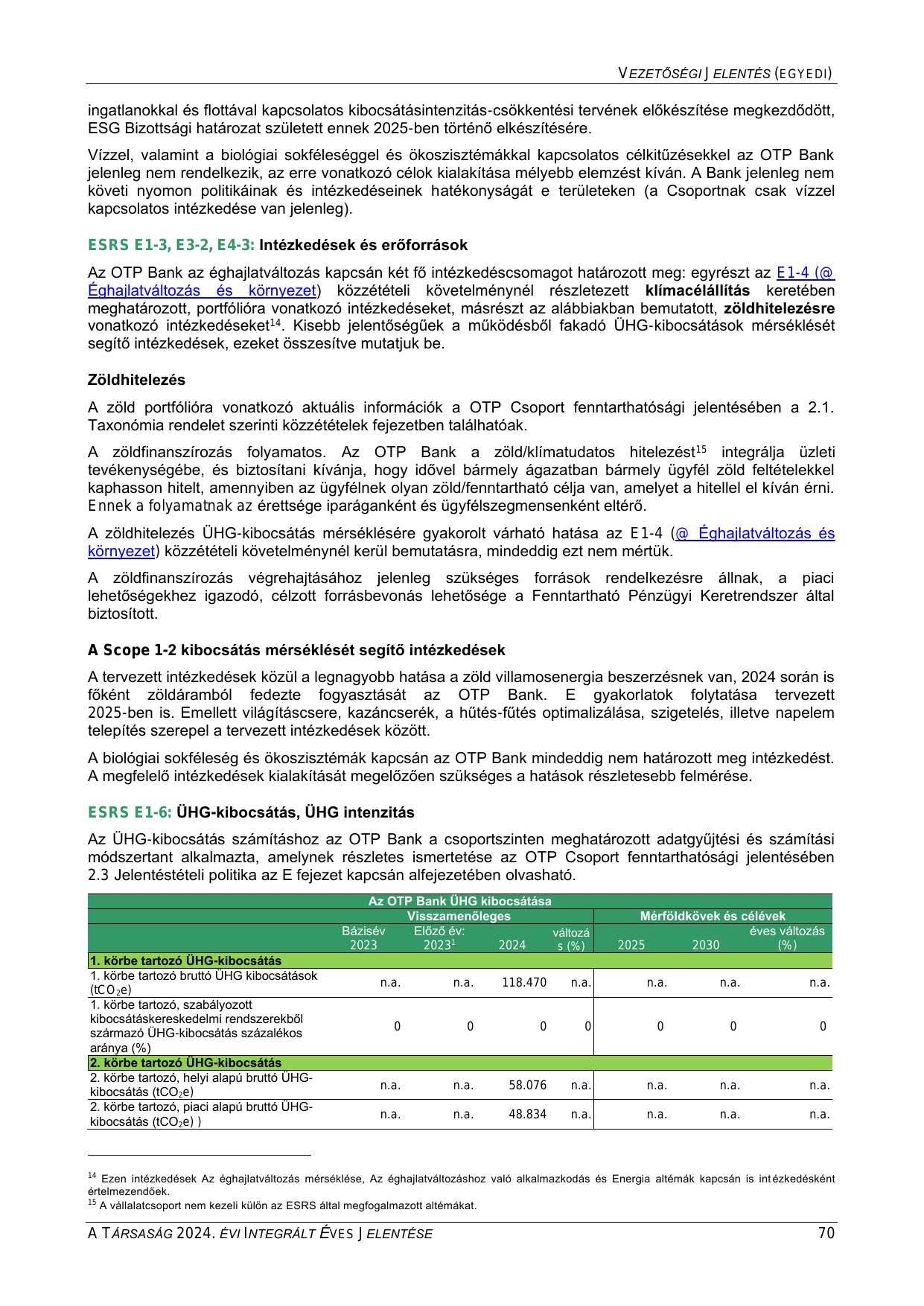 Emissions data extracted from page 70