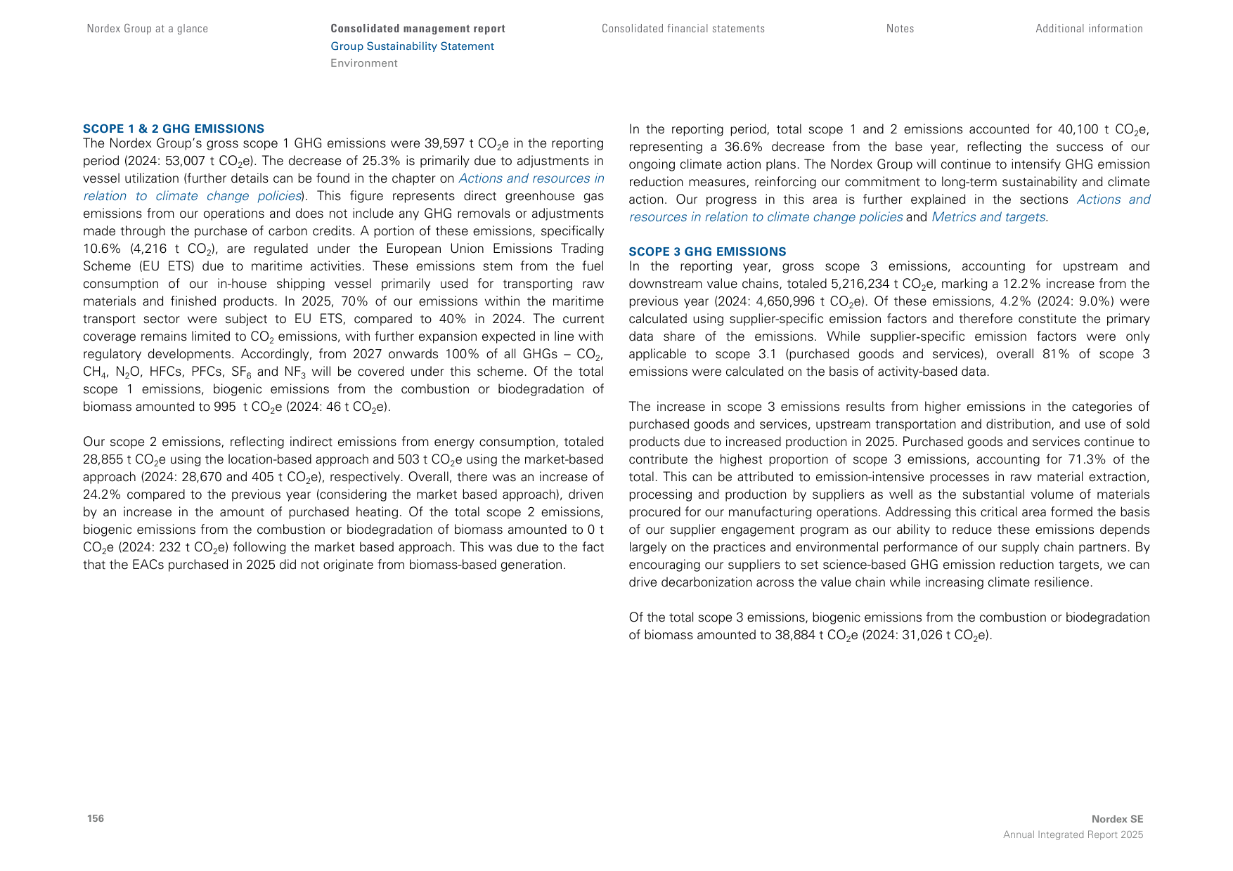 Emissions data extracted from page 156