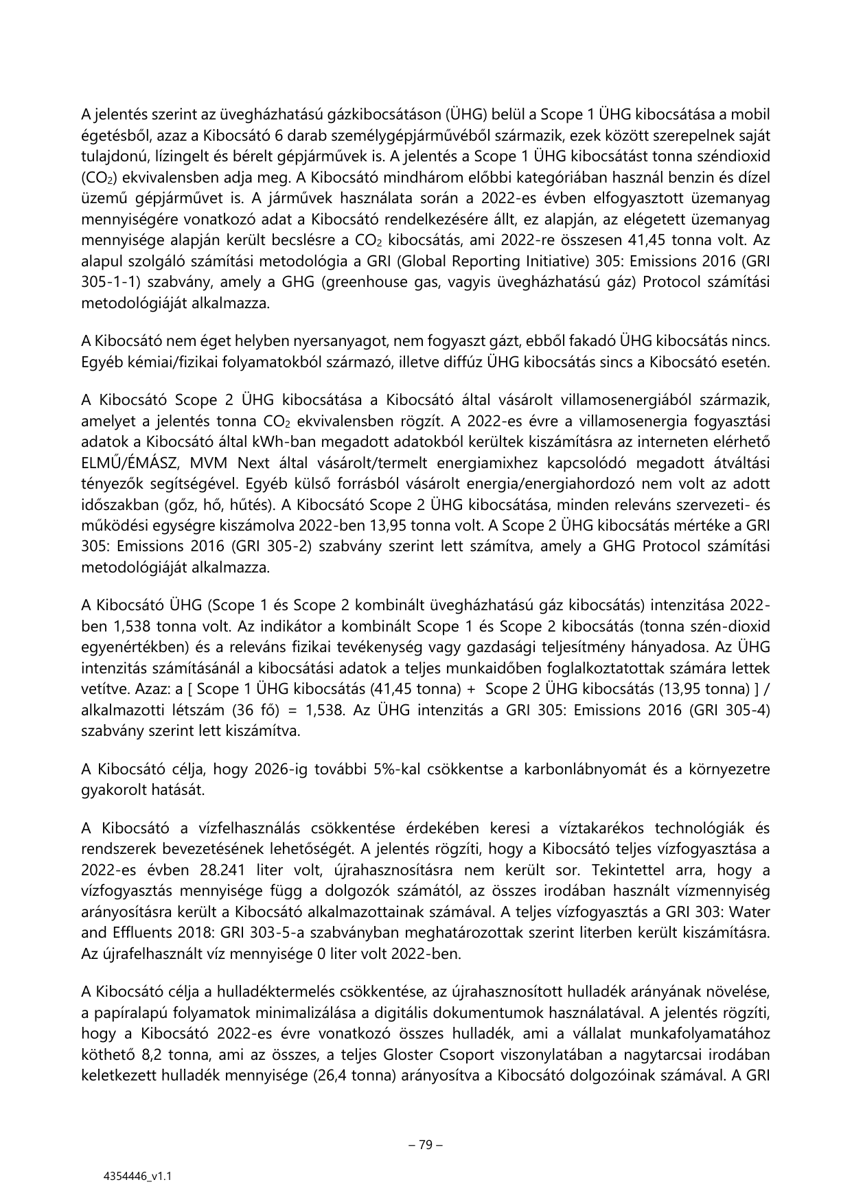 Emissions data extracted from page 79