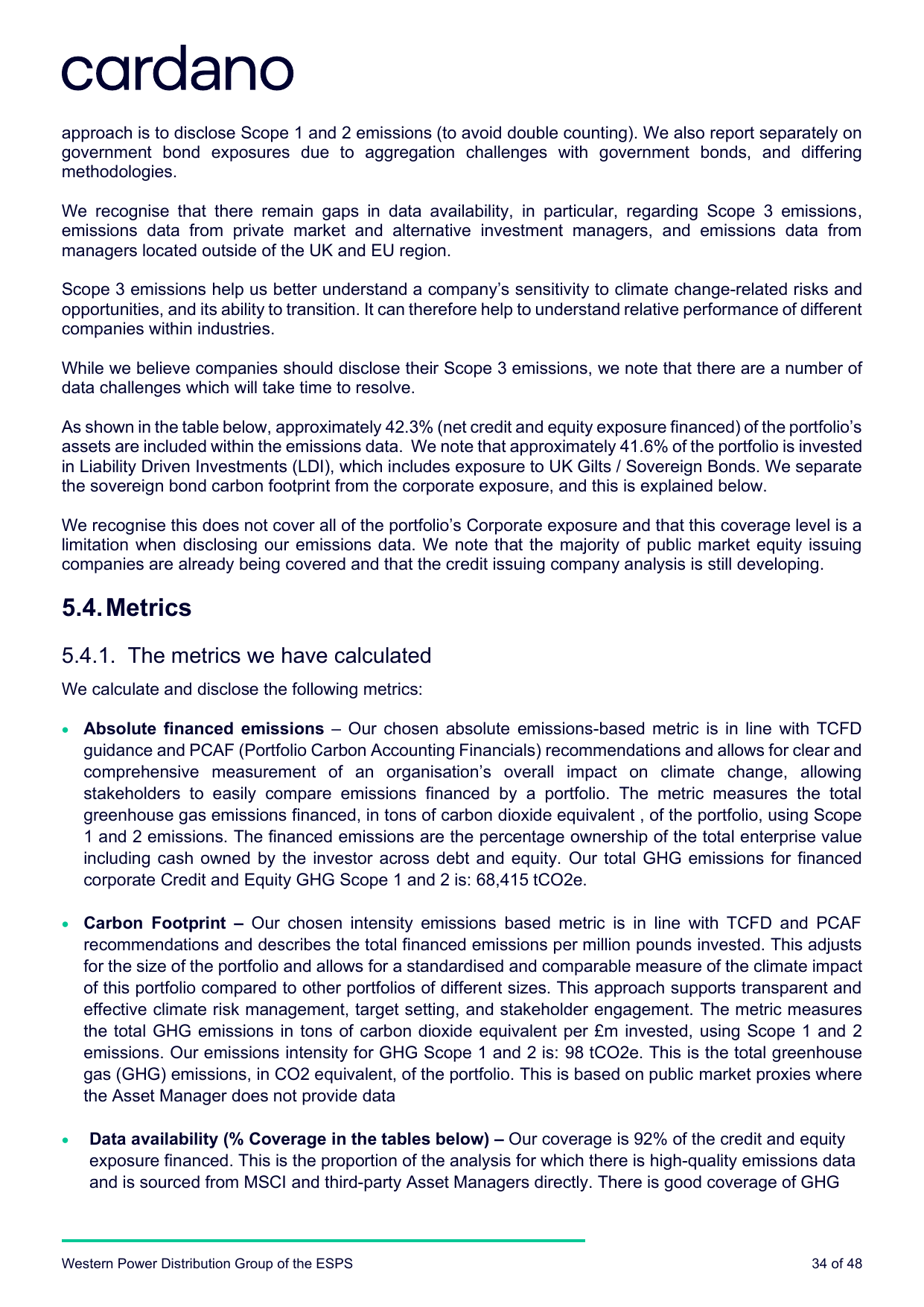 Emissions data extracted from page 34