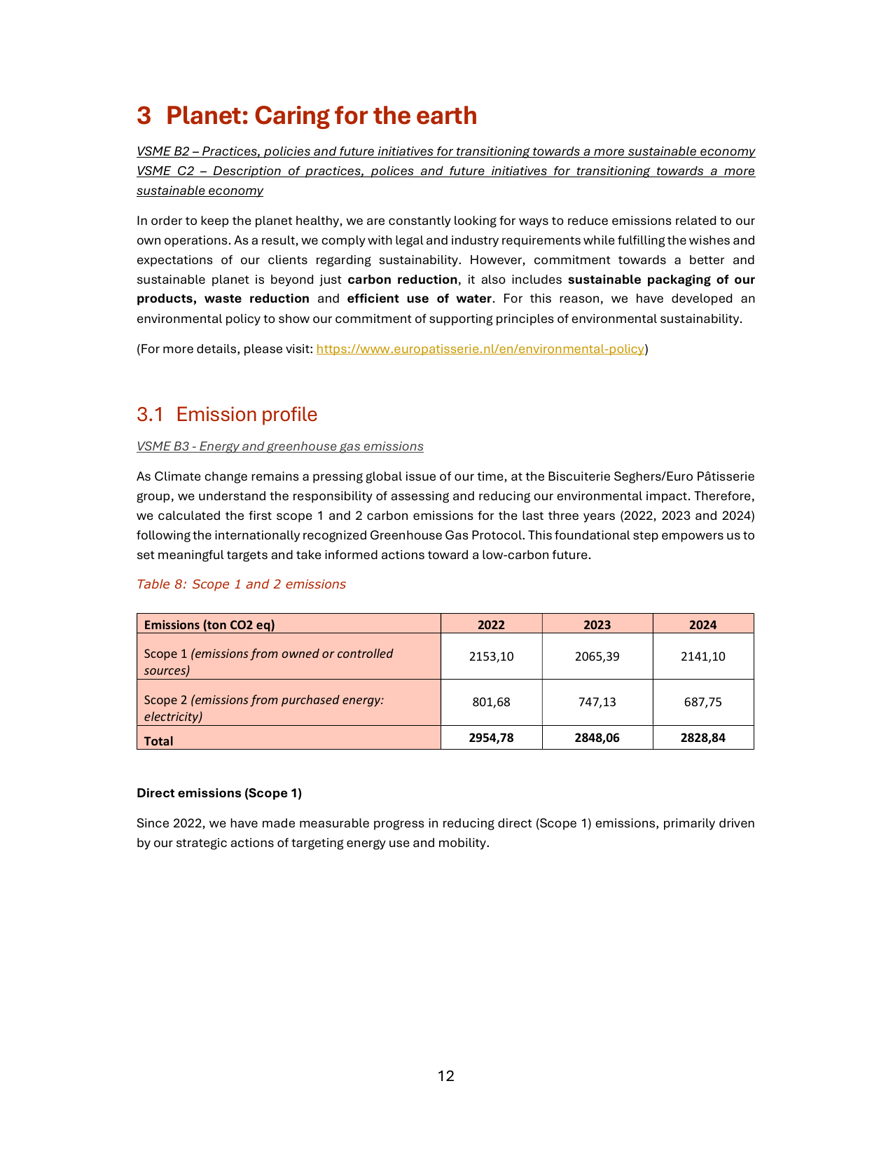 Emissions data extracted from page 13