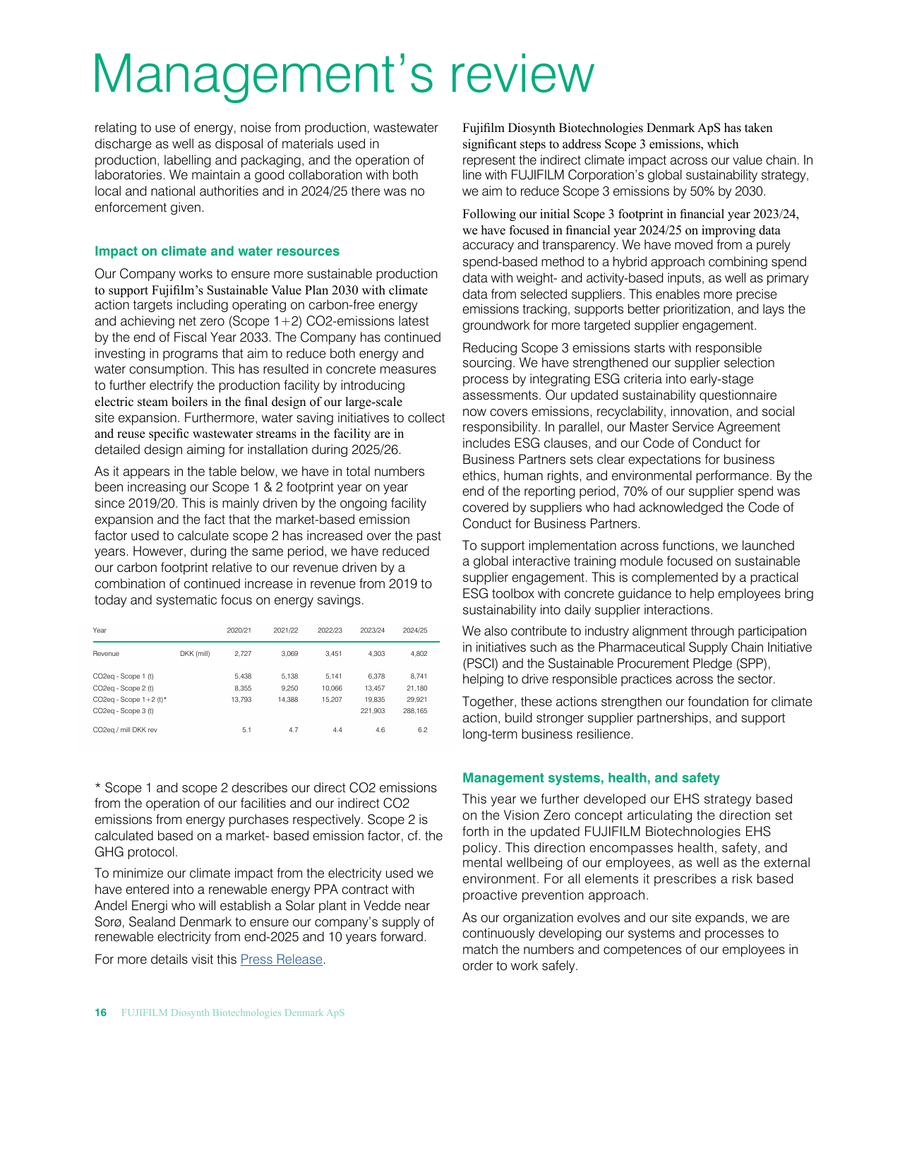 Emissions data extracted from page 16