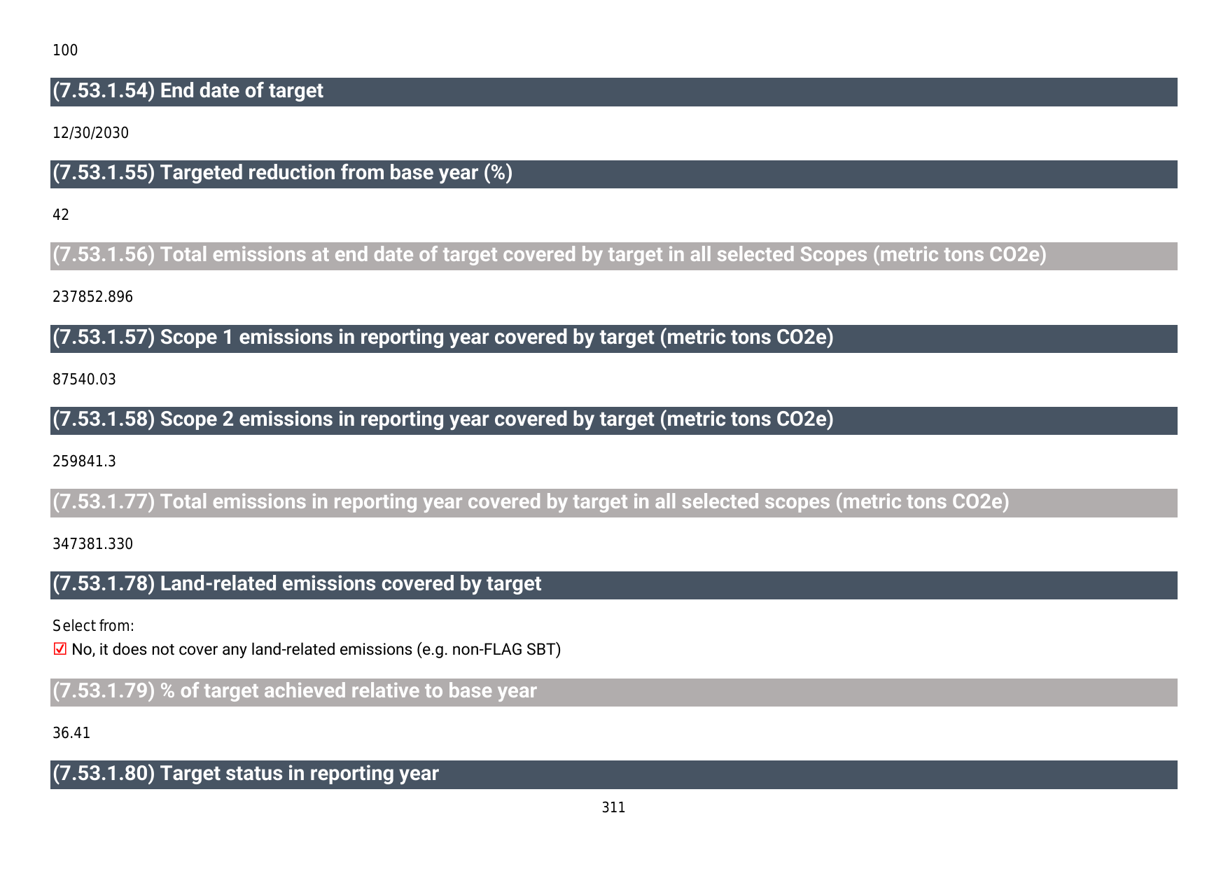 Emissions data extracted from page 312