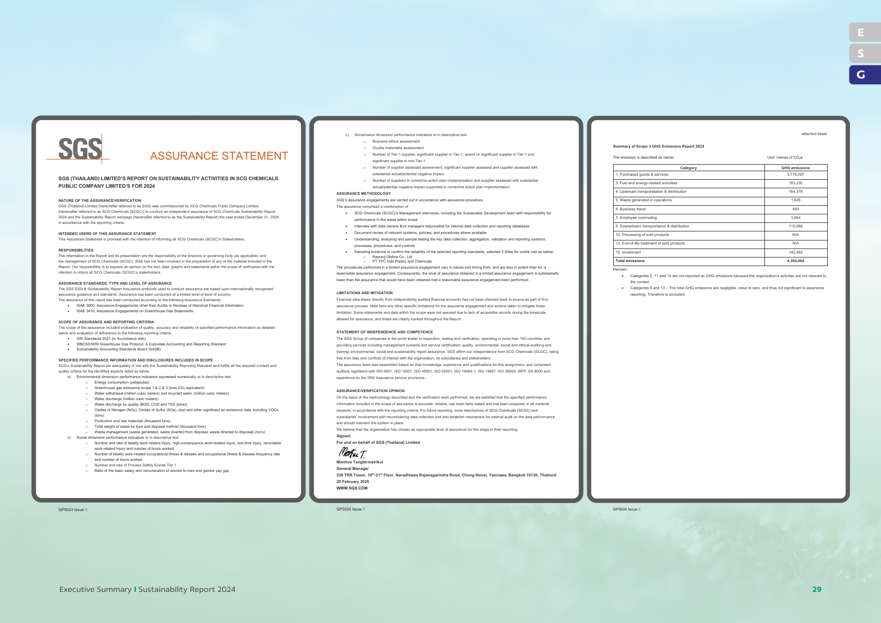 Emissions data extracted from page 29