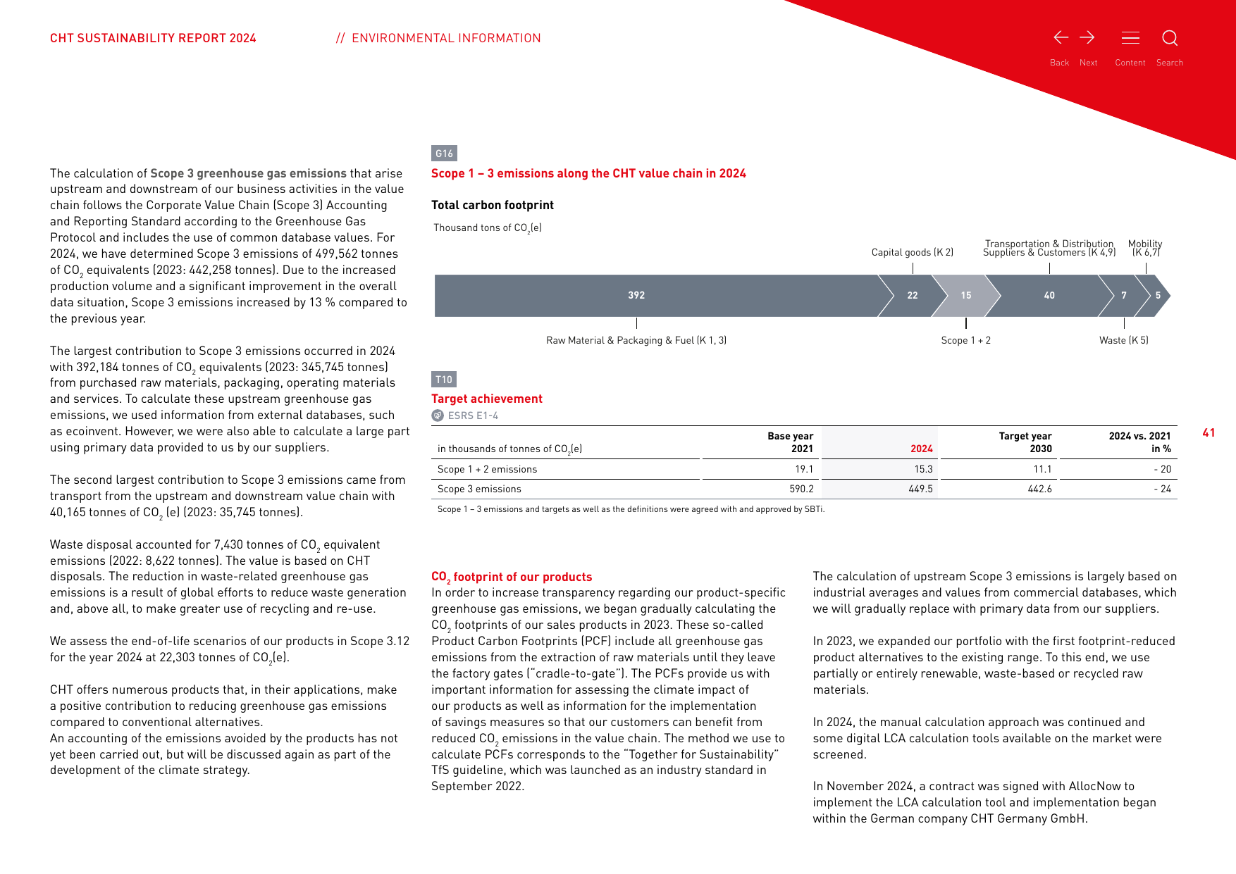 Emissions data extracted from page 43