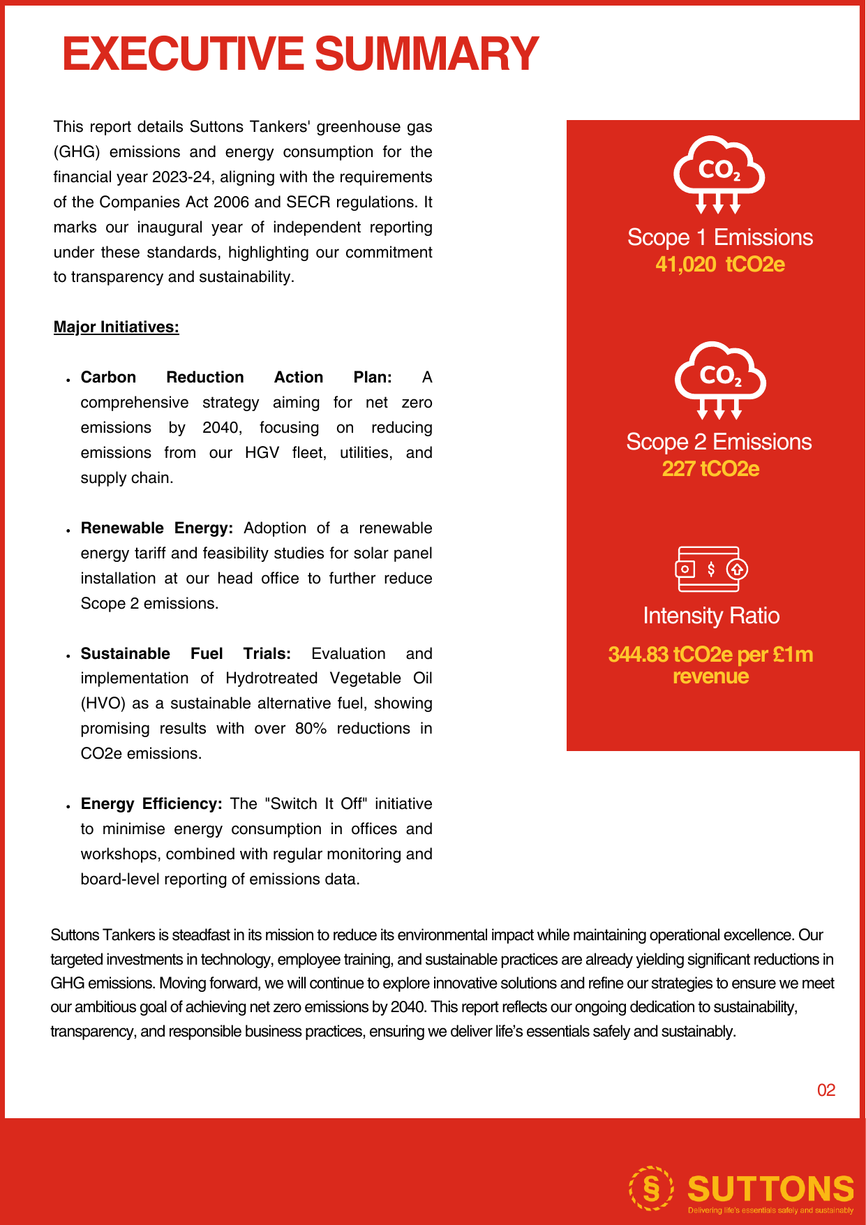 Emissions data extracted from page 4