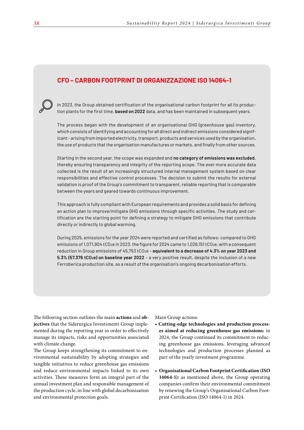Emissions data extracted from page 40