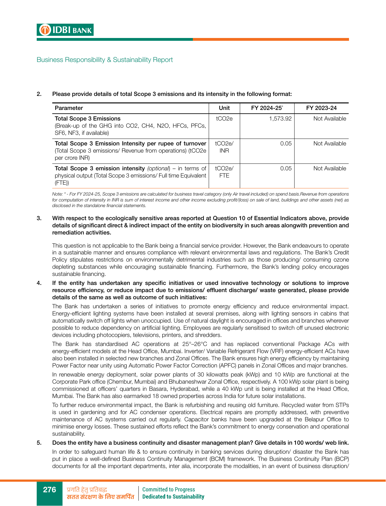 Emissions data extracted from page 42