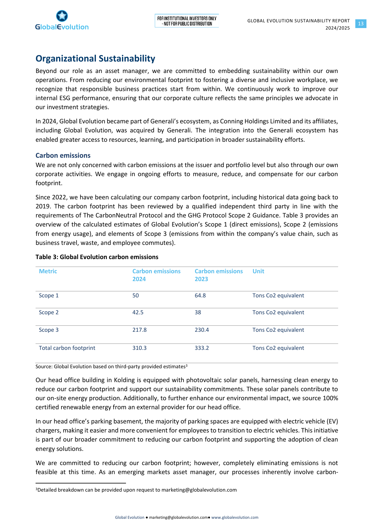 Emissions data extracted from page 13