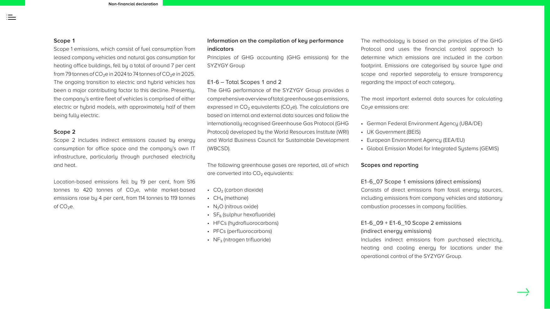 Emissions data extracted from page 84
