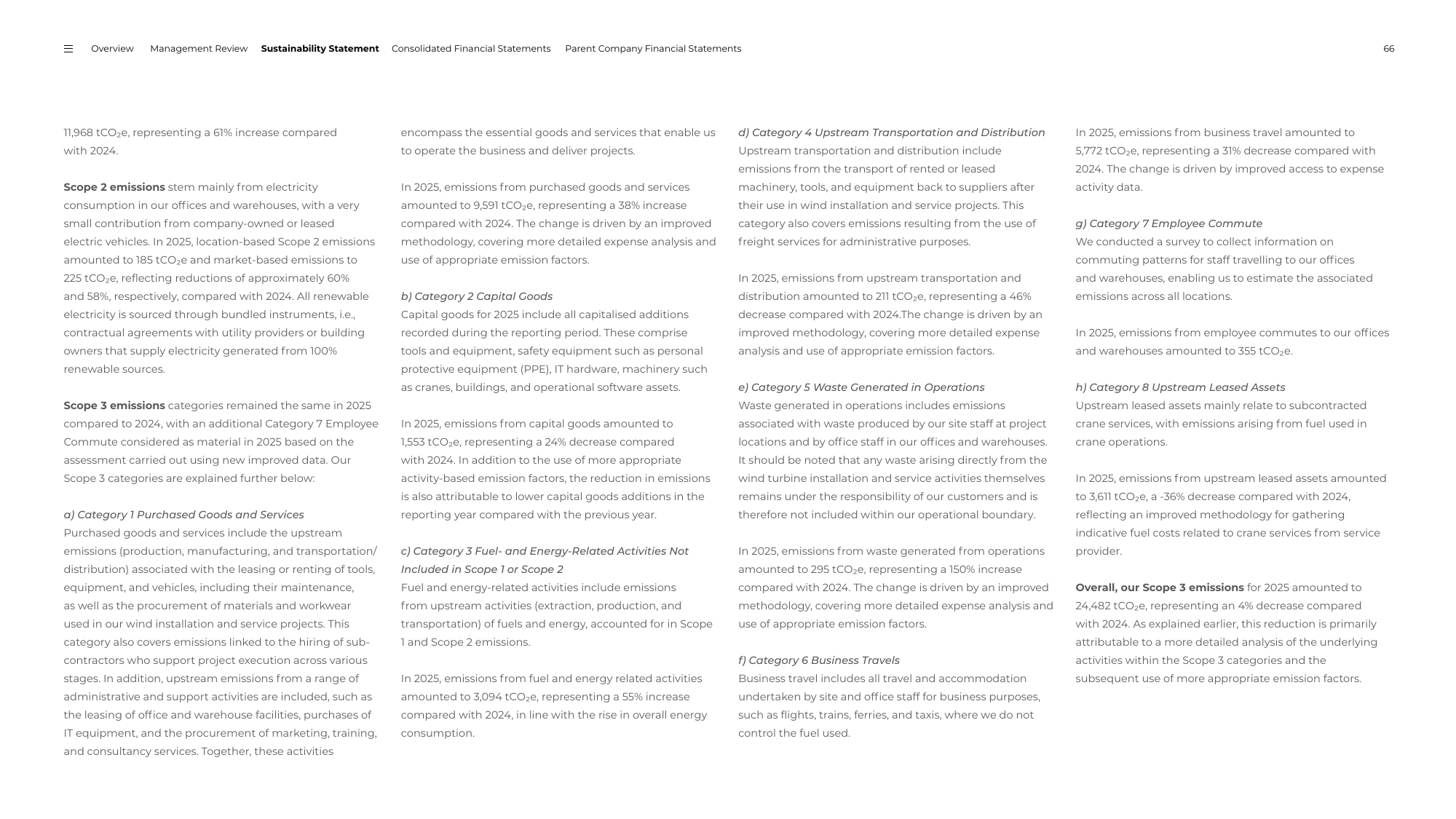 Emissions data extracted from page 66