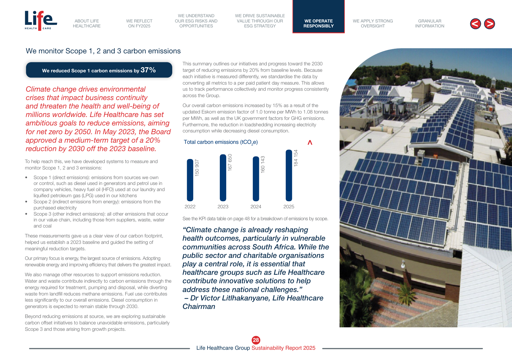 Emissions data extracted from page 30