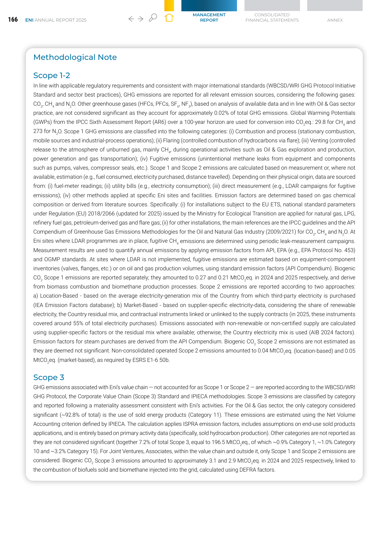 Emissions data extracted from page 168